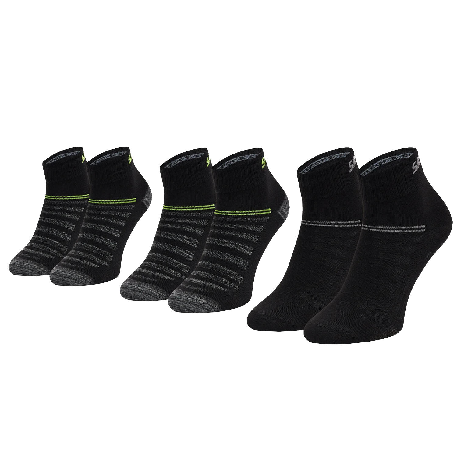 Skarpetki sportowe dla dorosłych 3PPK Unisex Mesh Ventilation Quarter Socks