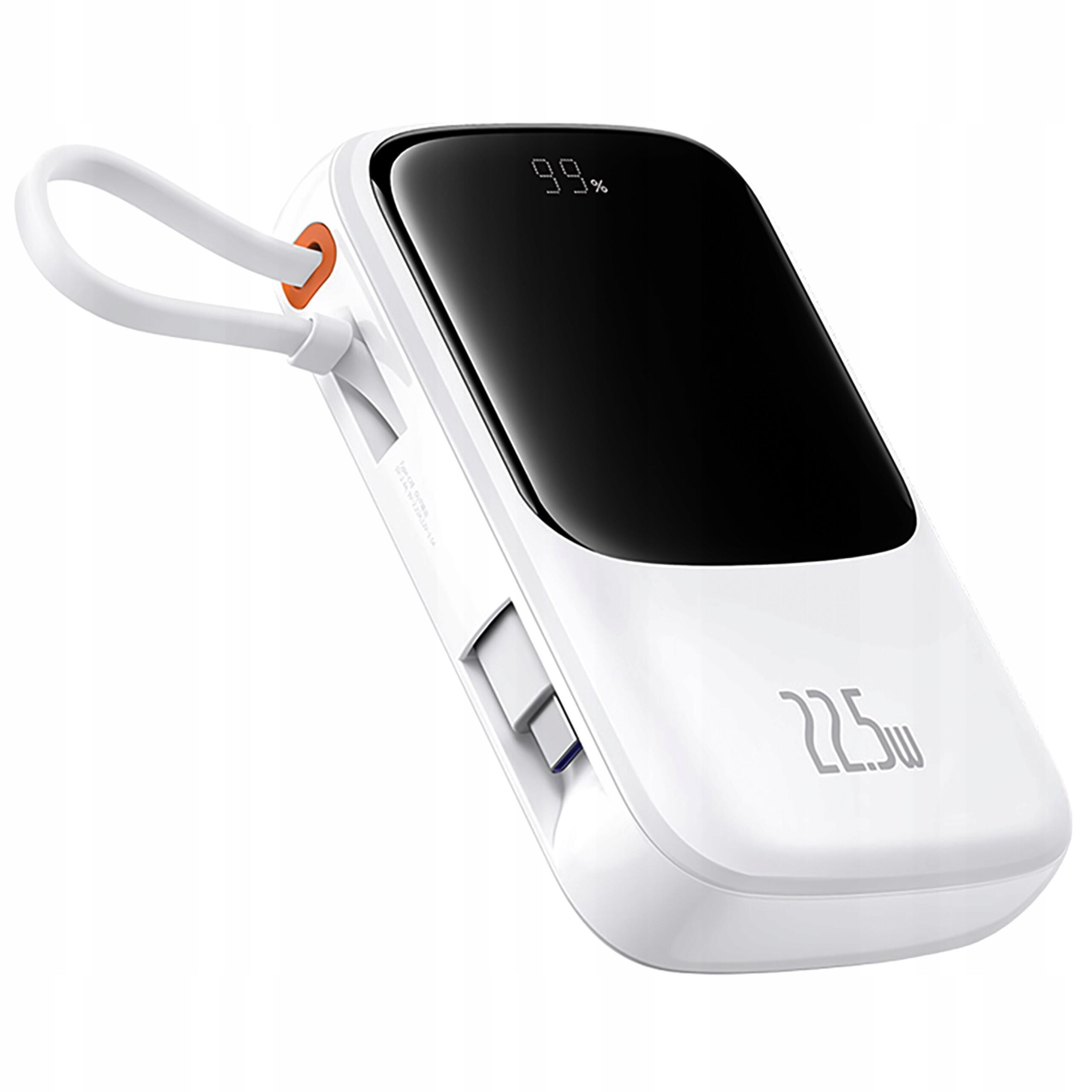 Power Bank Baseus Qpow 22.5W 10000 mAh z wbudowanym kablem usb-c