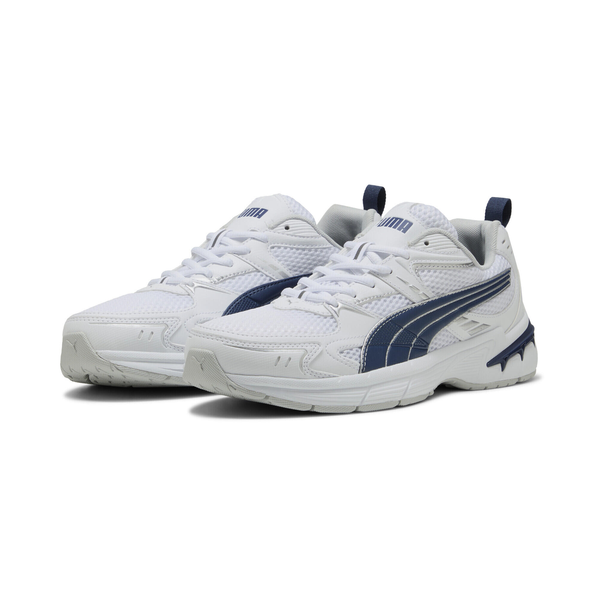 Sneakersy unisex Milenio Tech 2000 PUMA White Persian Blue Silver Metallic
