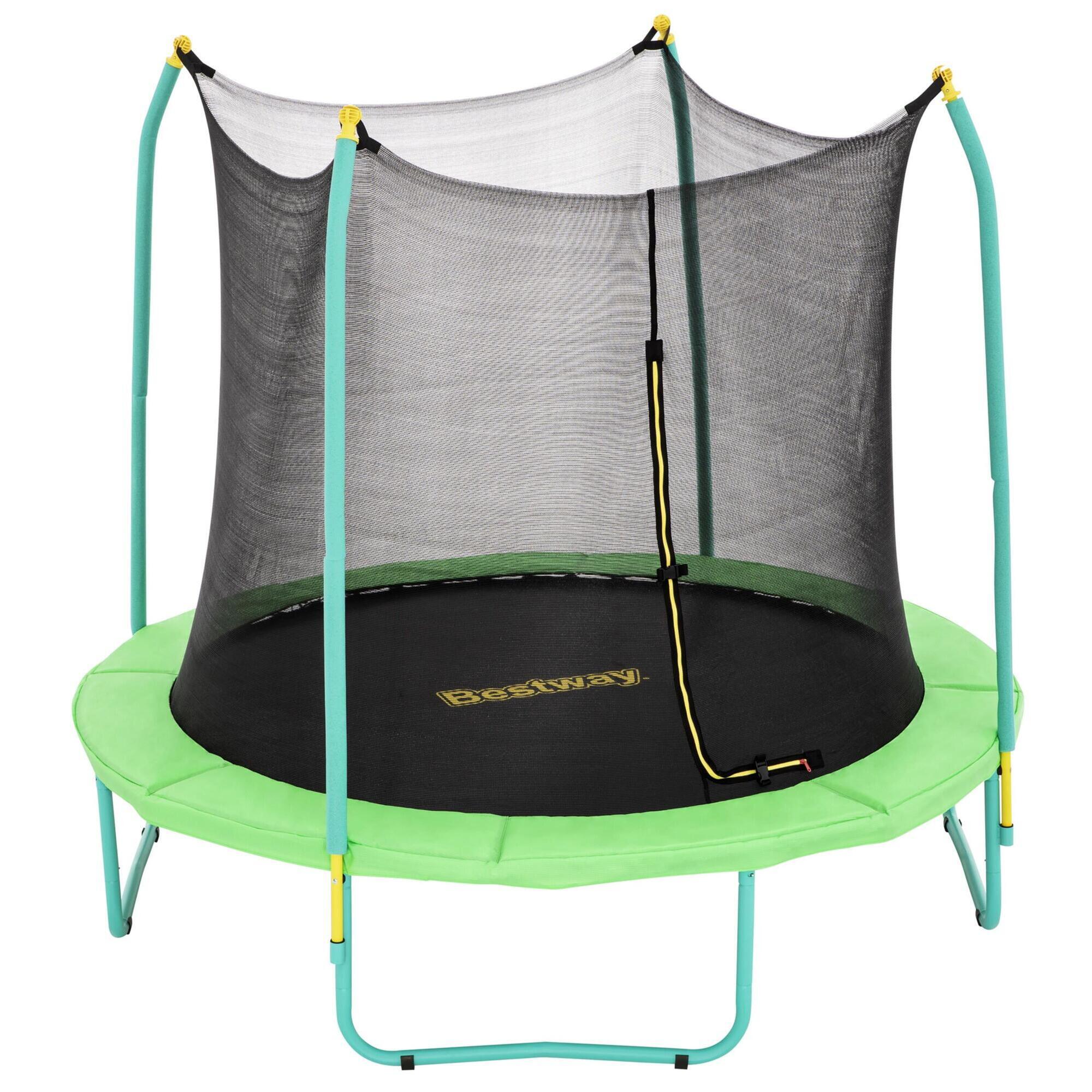 Trampolina dla dzieci z siatką zabezpieczającą Bestway 244 x 220 cm