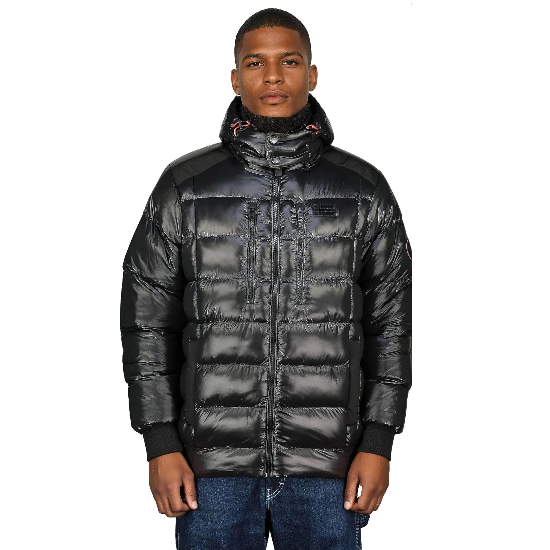 Kurtka męska Geographical Norway BAPTISTE BLACK DB MEN 056, czarna.