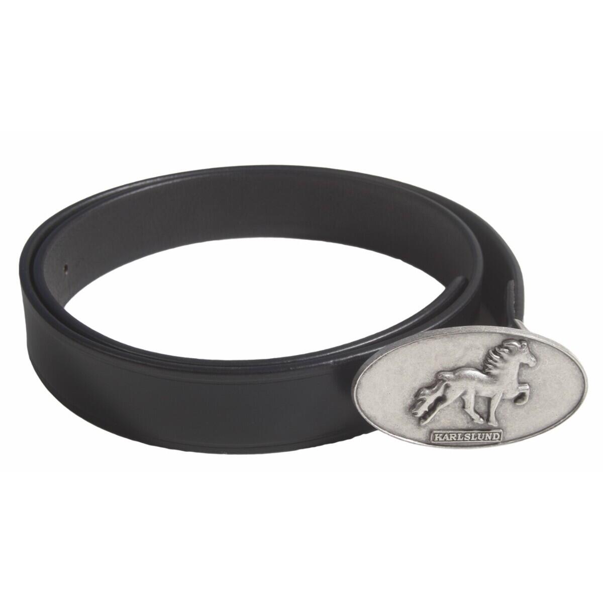 Skórzany pasek z motywem islandzkiego konia Karlslund