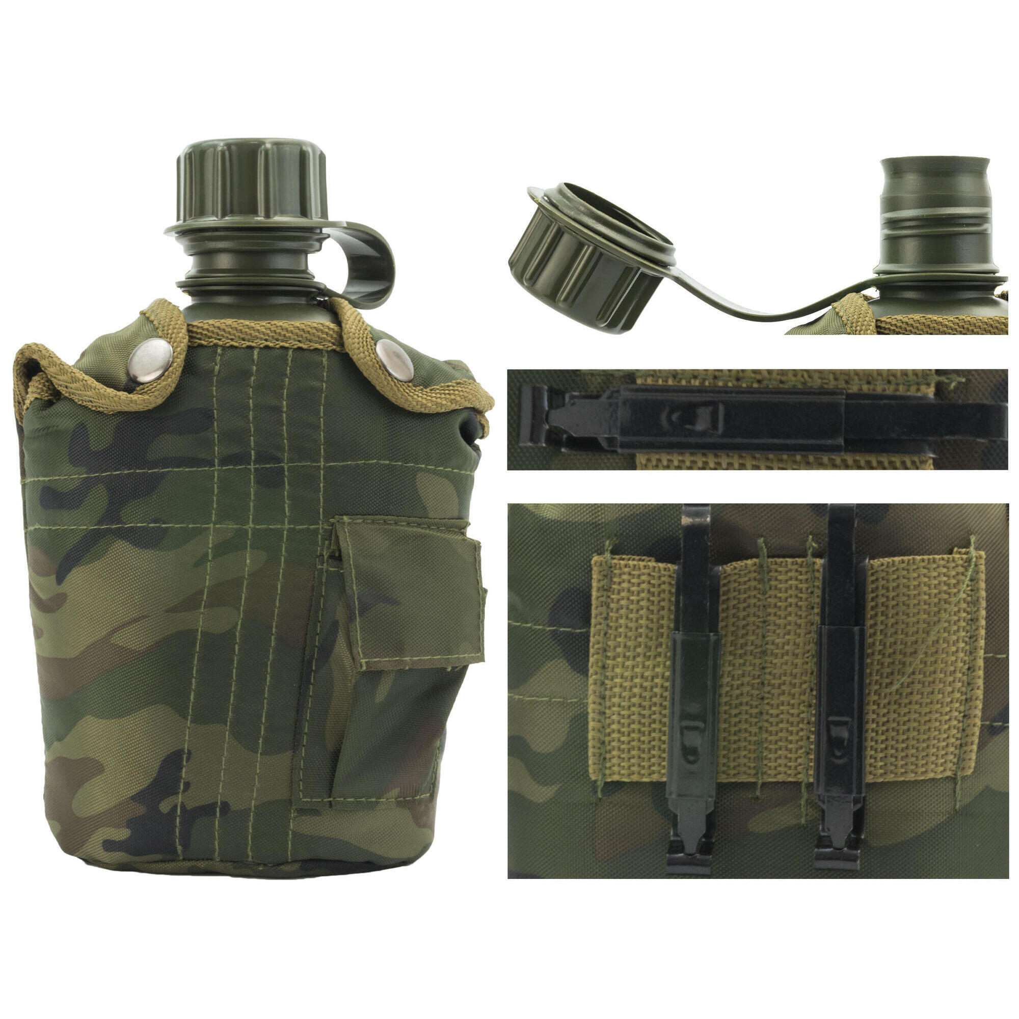 Manierka w pokrowcu MFH - woodland