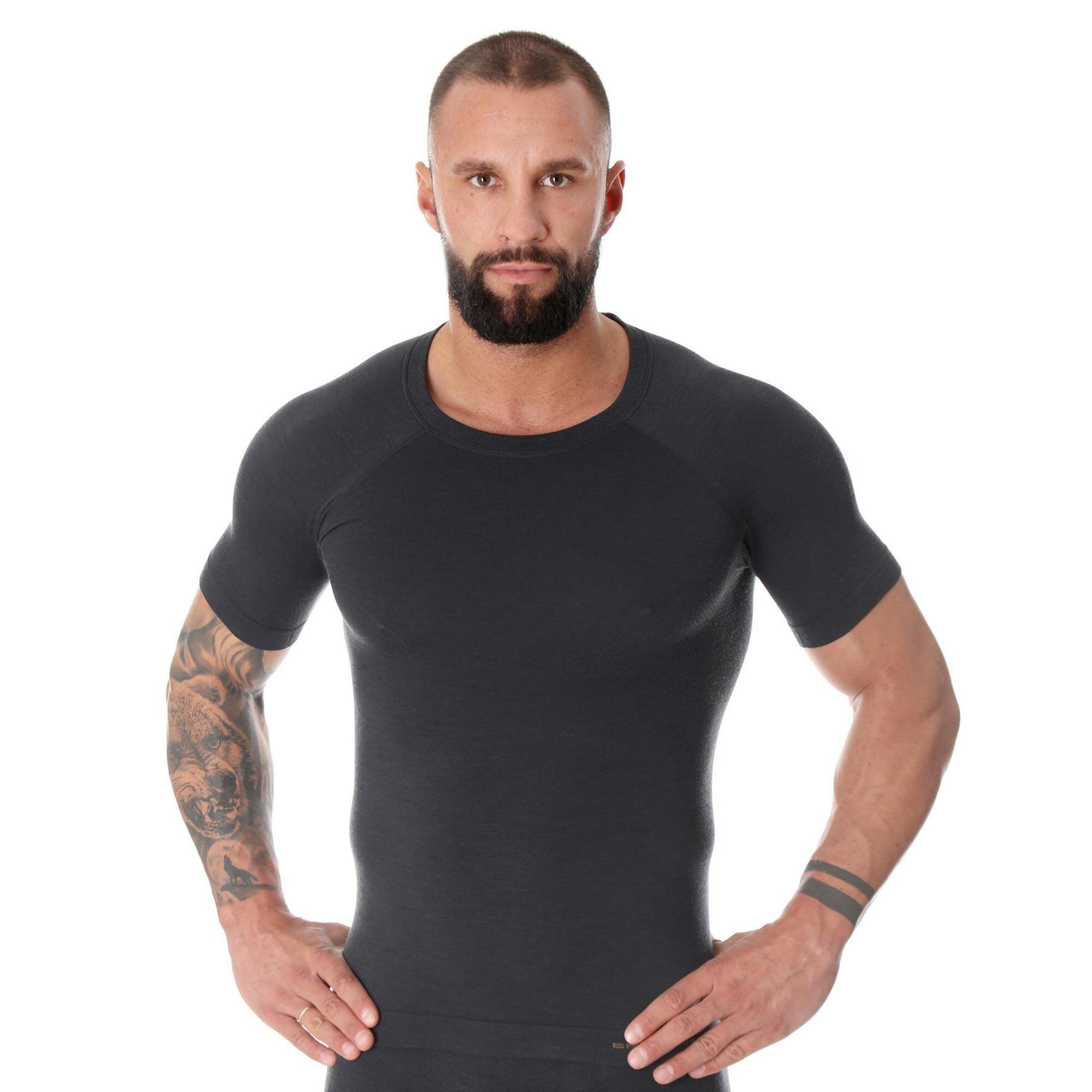 Koszulka męska Brubeck Active Wool Ss11710