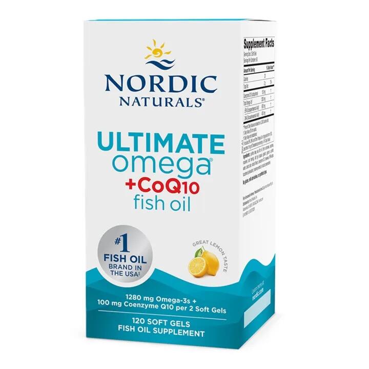 Ultimate Omega + CoQ10 1280mg Cytryna Nordic Naturals 120 kapsułek