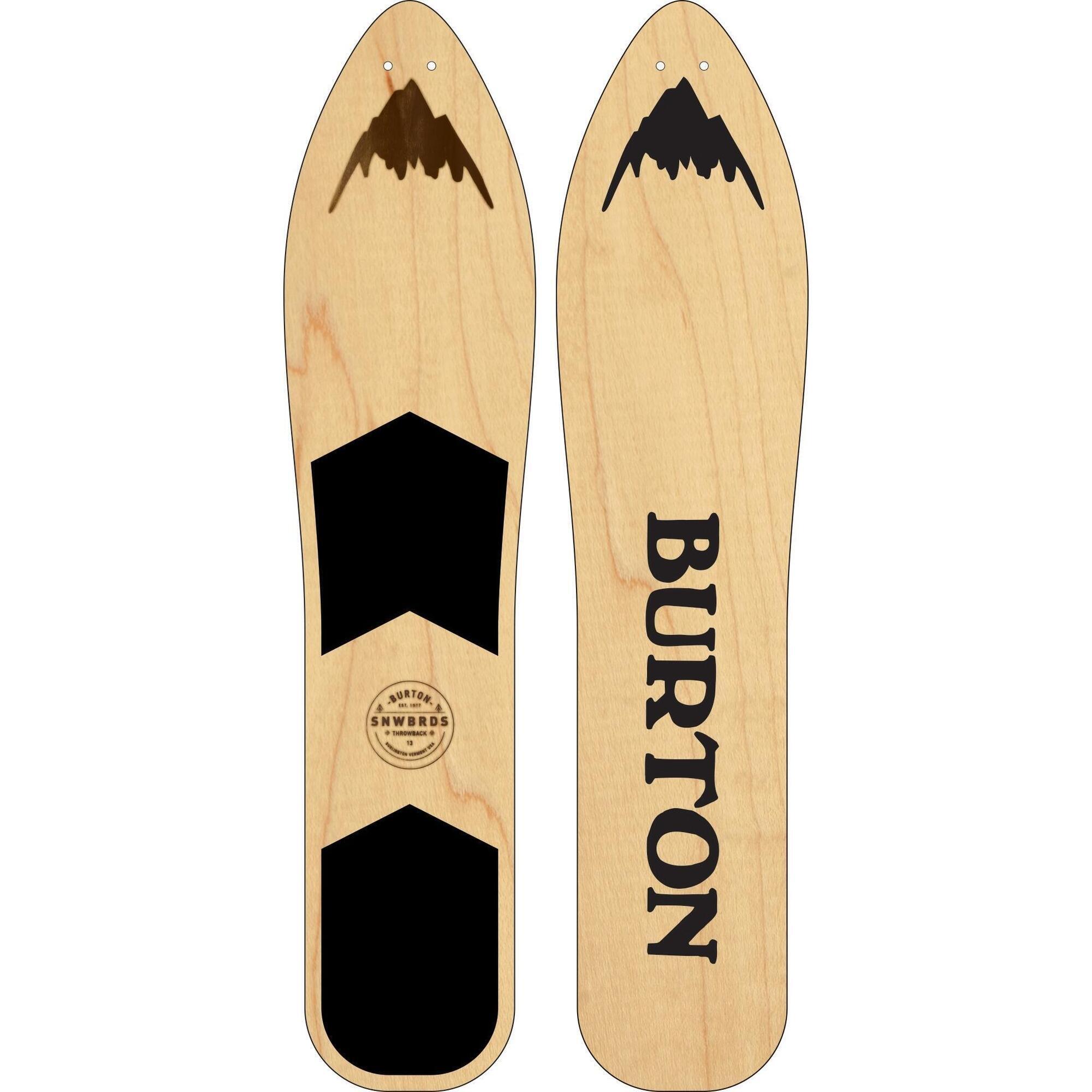 Sporty zimowe Deski Burton The Throwback Snowboard - 100cm - Brąz