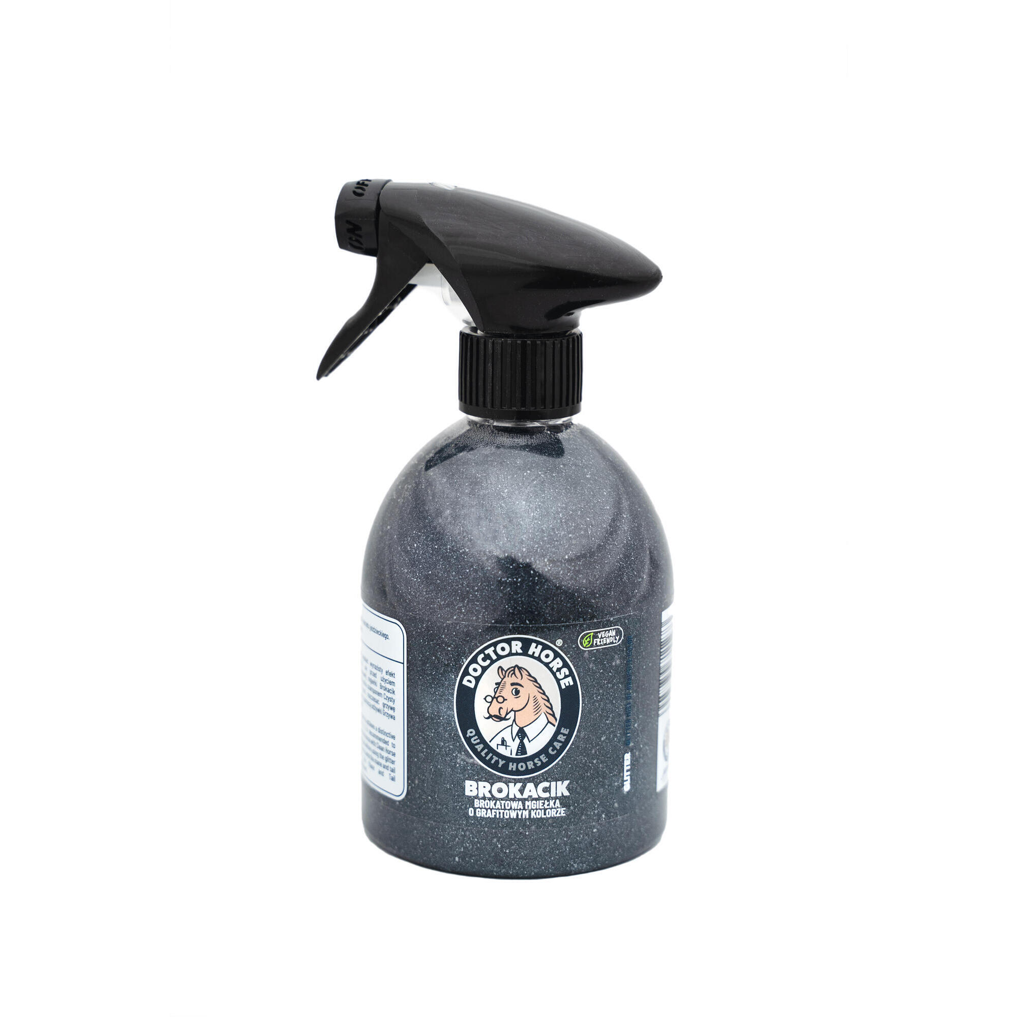 Brokatowa mgiełka o grafitowym kolorze