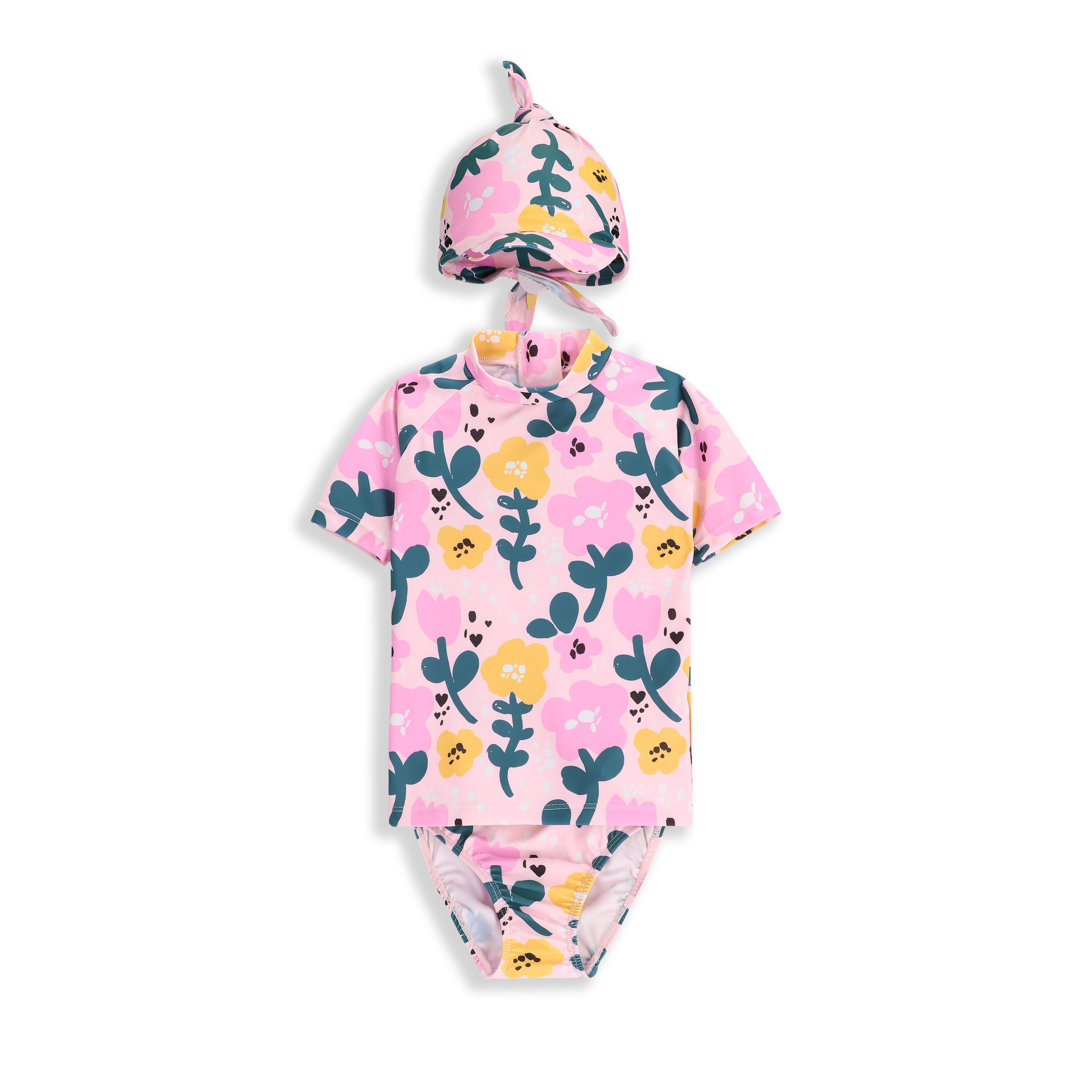 Kostium kąpielowy dwuczęściowy pływacki dla dzieci Lemon Explore WL5 UV