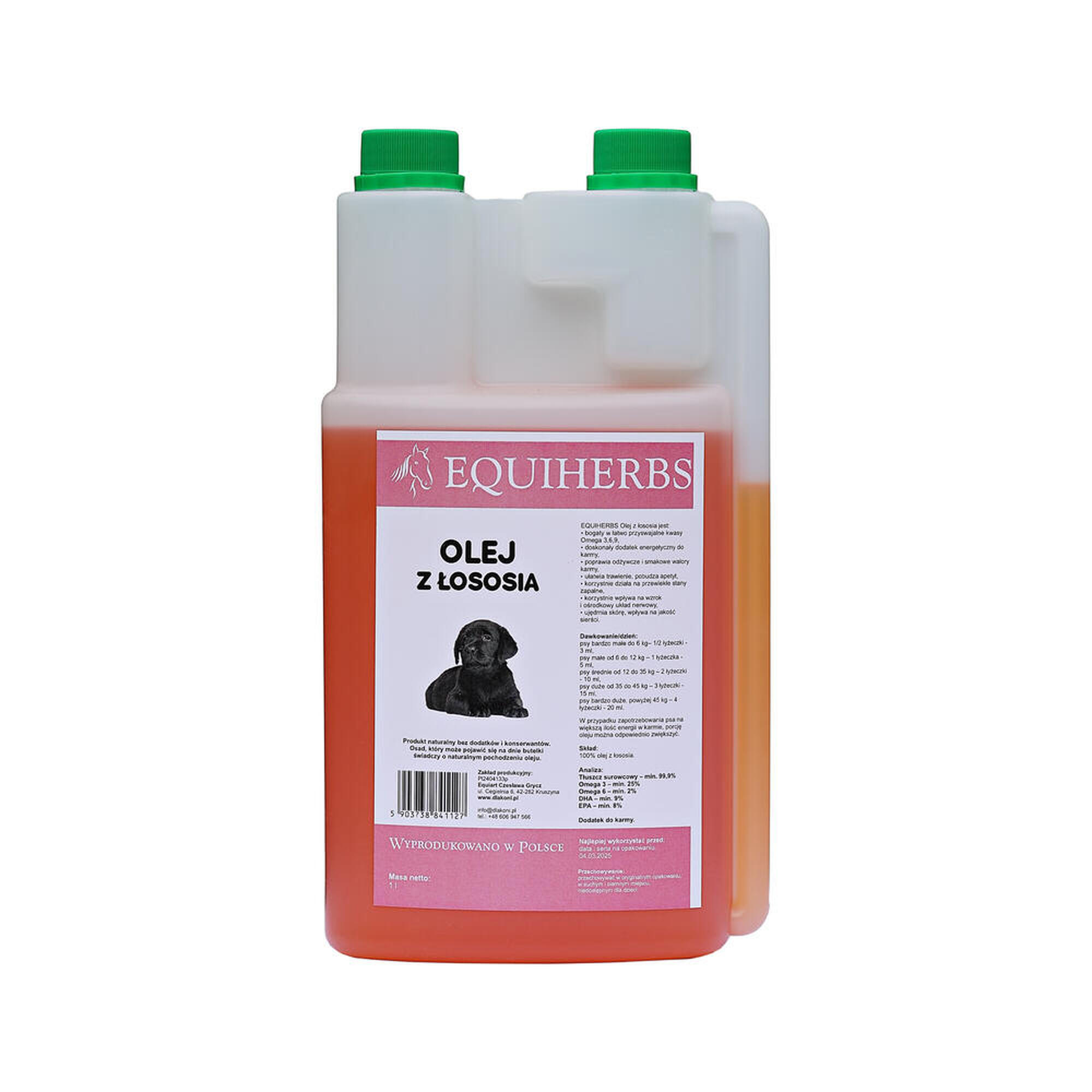 Olej z łososia dla psów EQUIHERBS