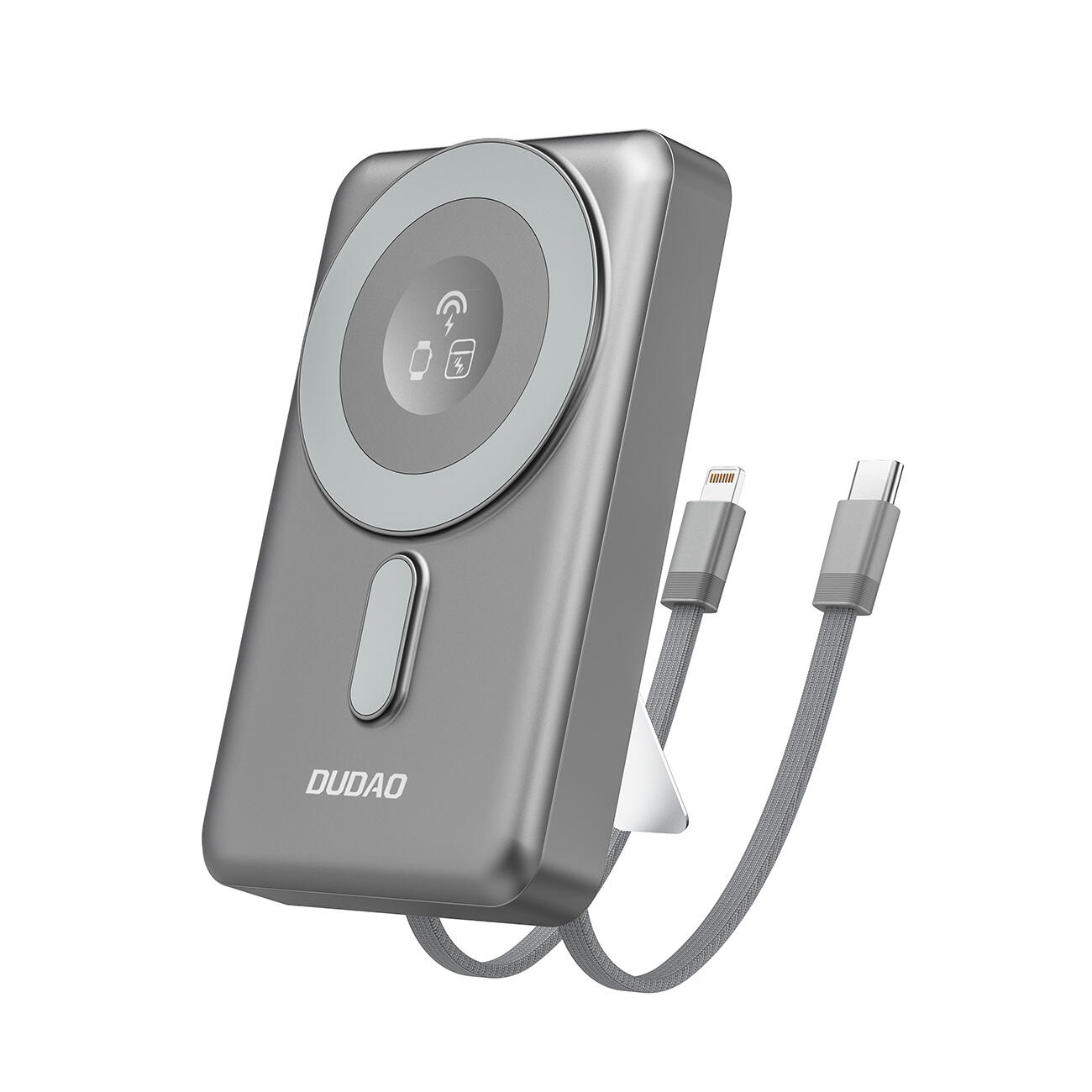 Powerbank Dudao k29 10000mah 20w metalowa obudowa z podstawką i kablami