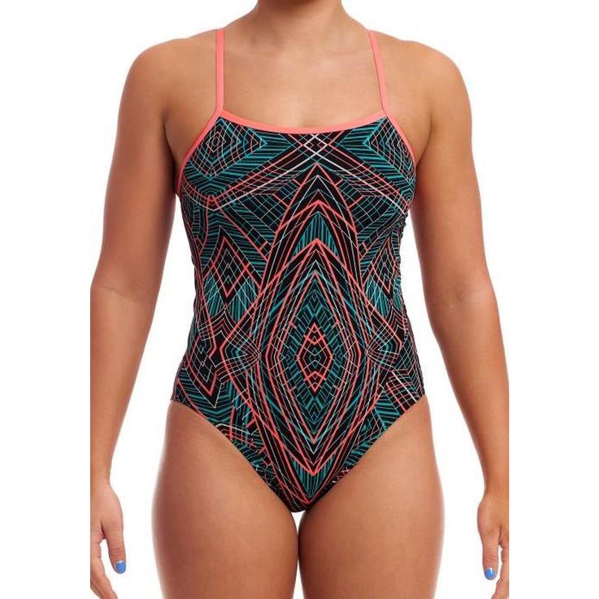 Strój do pływania menstruacyjny FUNKITA Spiro Mint - Swim Secure Single Strap