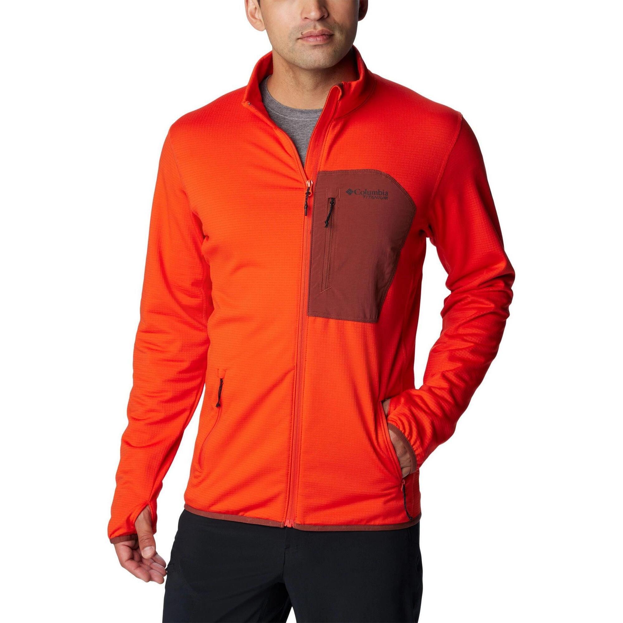 Polarowy sweter męski Columbia Triple Canyon Grid Fleece Full Zip