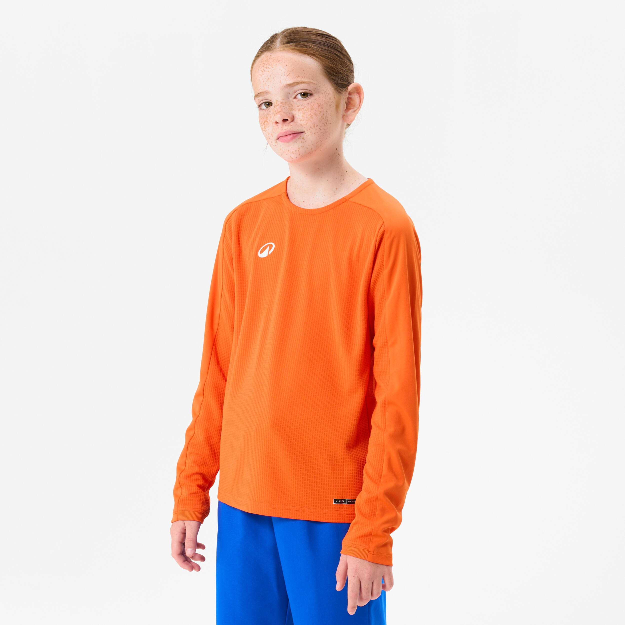 Koszulka piłkarska z długim rękawem dla dzieci Kipsta Viralto Club