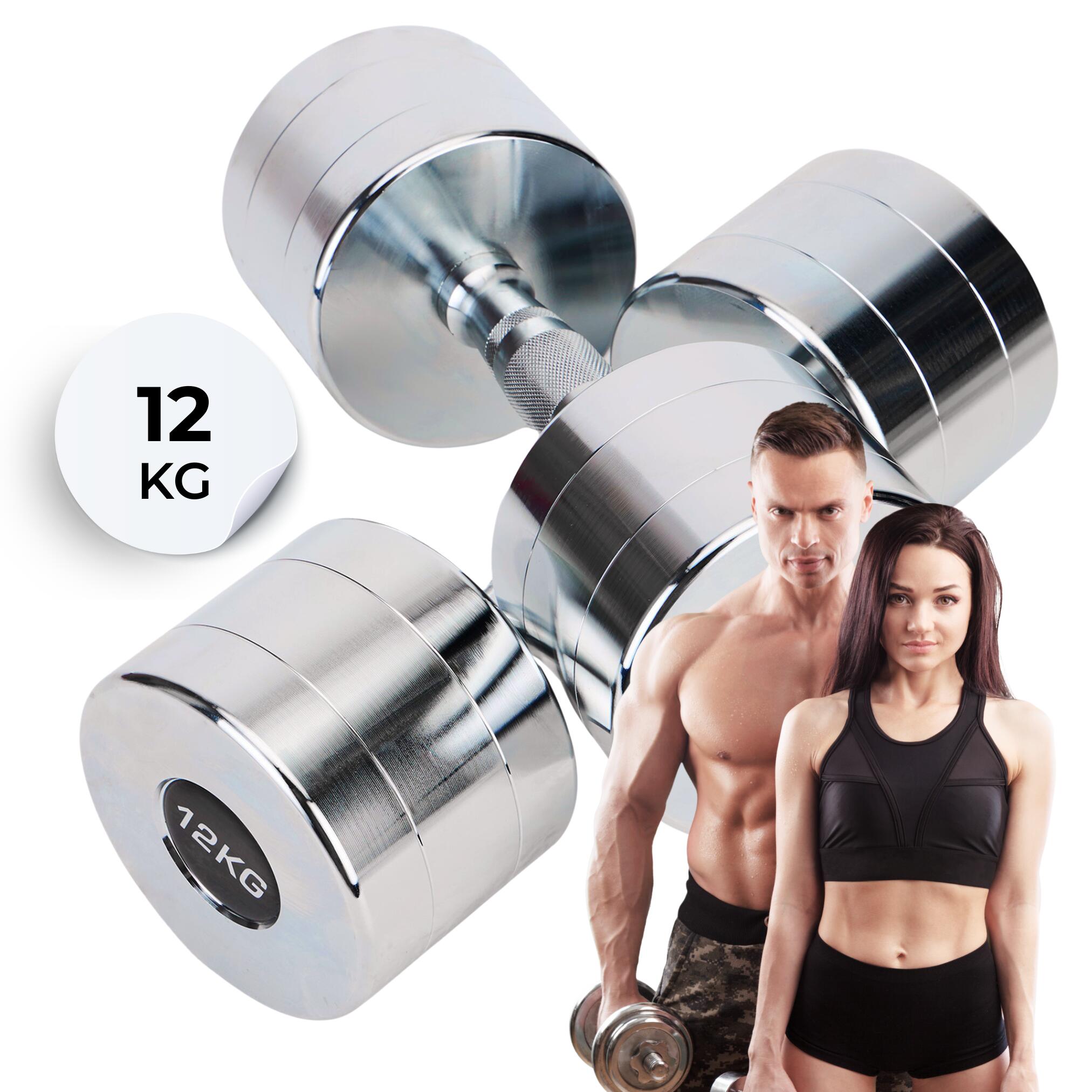 Hantle chromowane XTREXO 2x12 kg