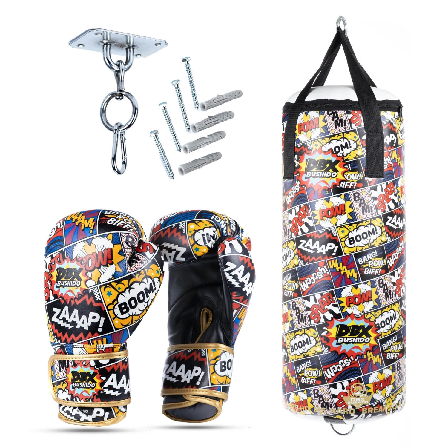 Zestaw bokserski dla dzieci PUSTY Worek + rękawice 6oz DBX Bushido