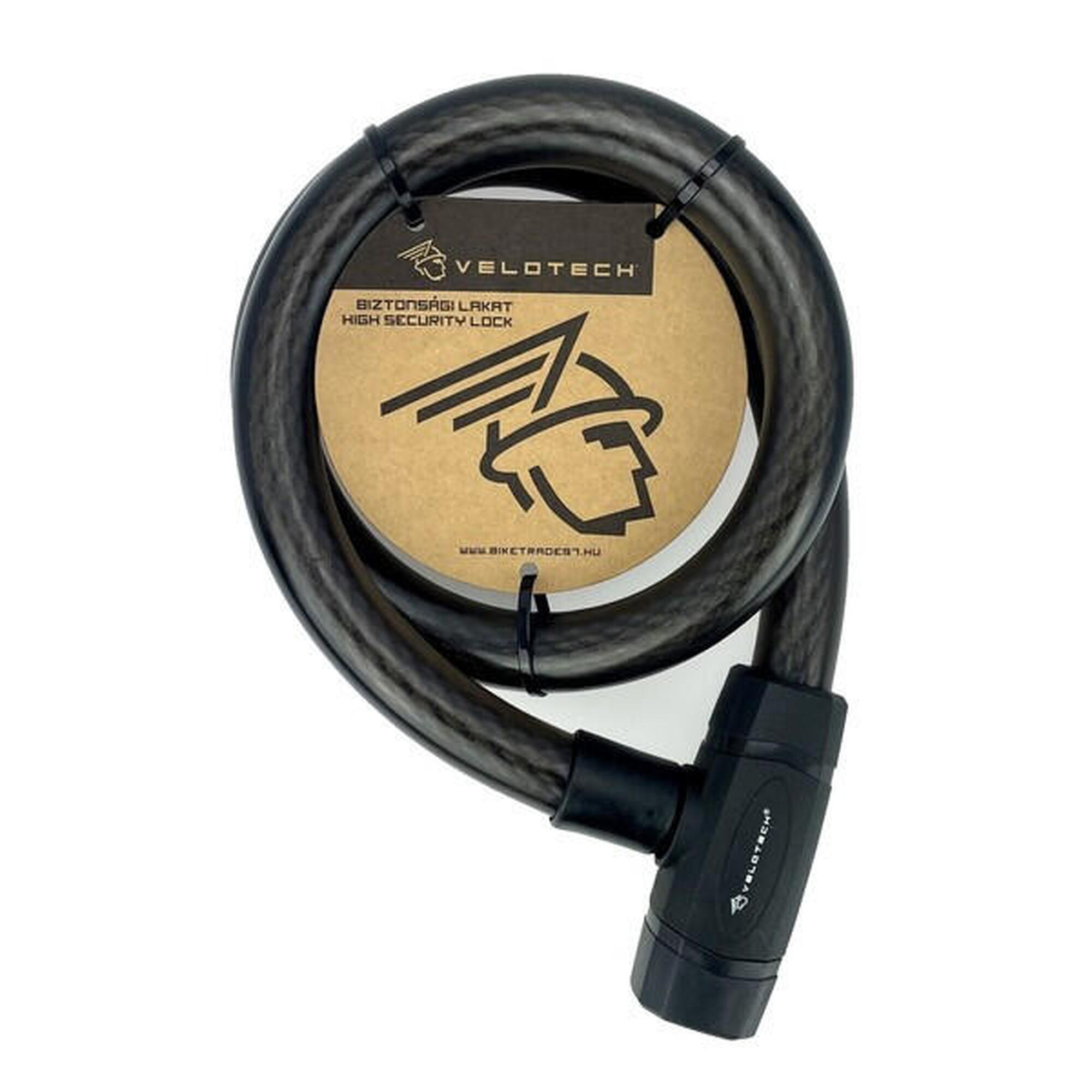 Zamek rowerowy pleciony Velotech 2,5x100 cm