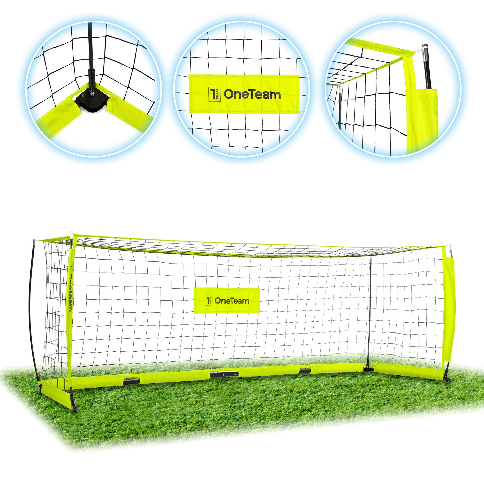 Bramka do piłki nożnej OneTeam Flex Square 300 x 100 cm