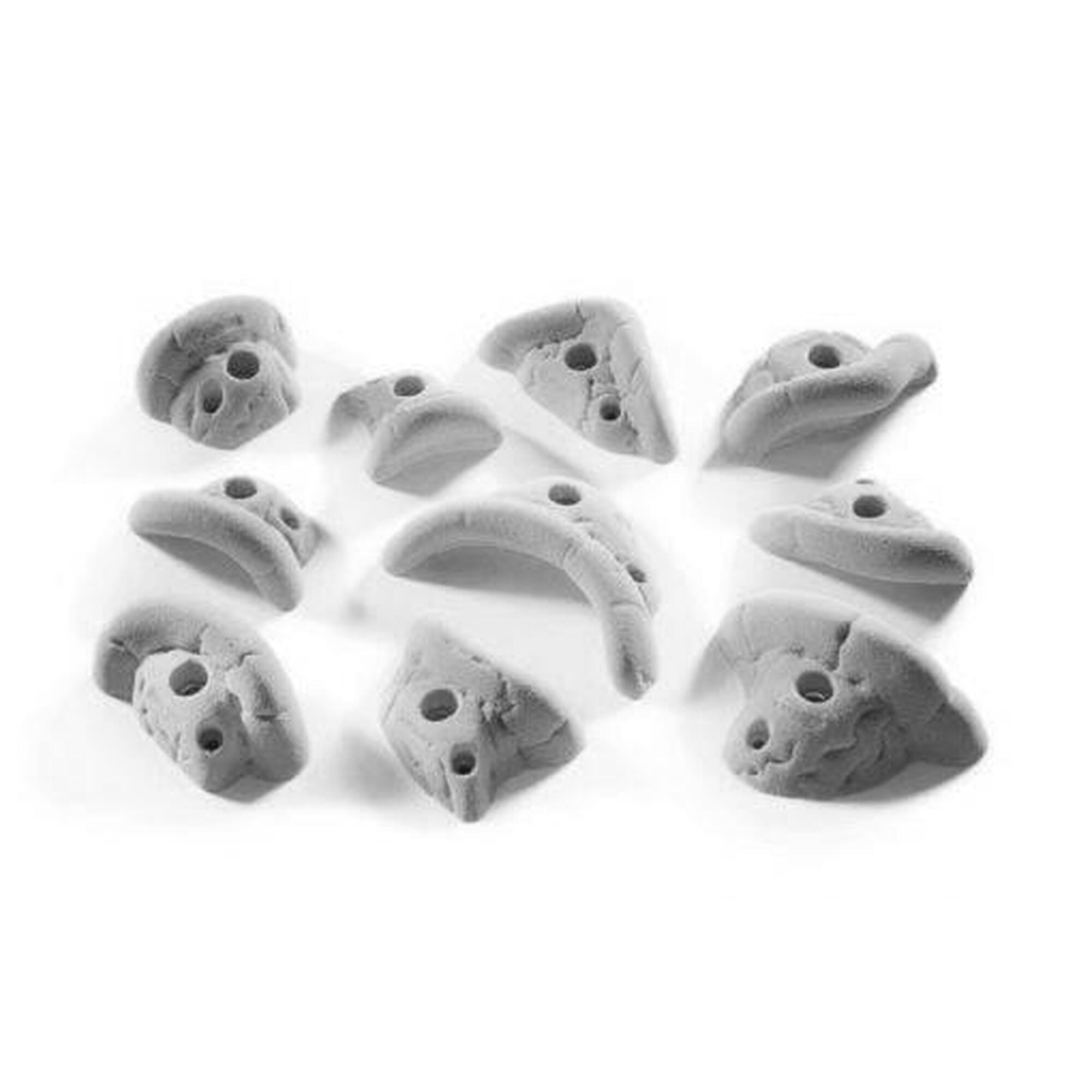 Chwyty wspinaczkowe Odyseusz M 5 szt. - szary