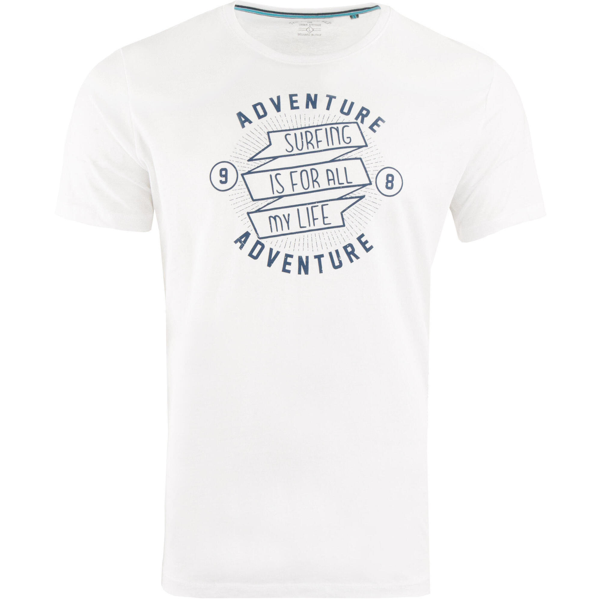 Koszulka Męska Midori White - Wygodny Bawełniany T-Shirt