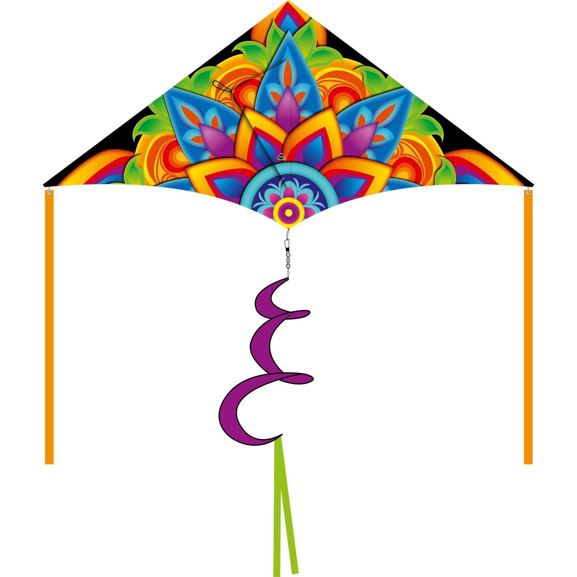 Latawiec jednożyłowy HQ Delta Rainbow Mandala 2 m 106104 Rainbow 210 x 98 cm