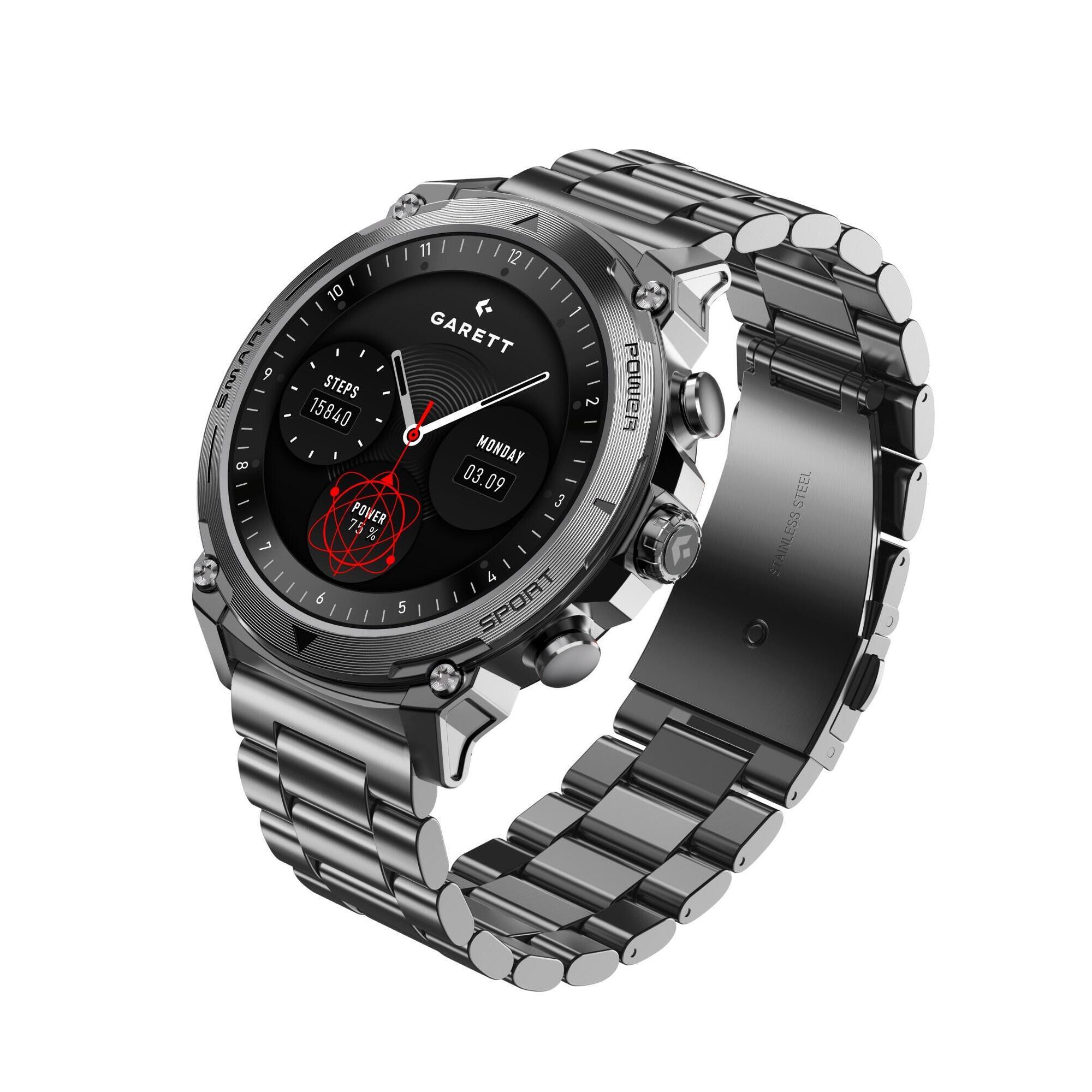 Smartwatch Garett Atom stalowy