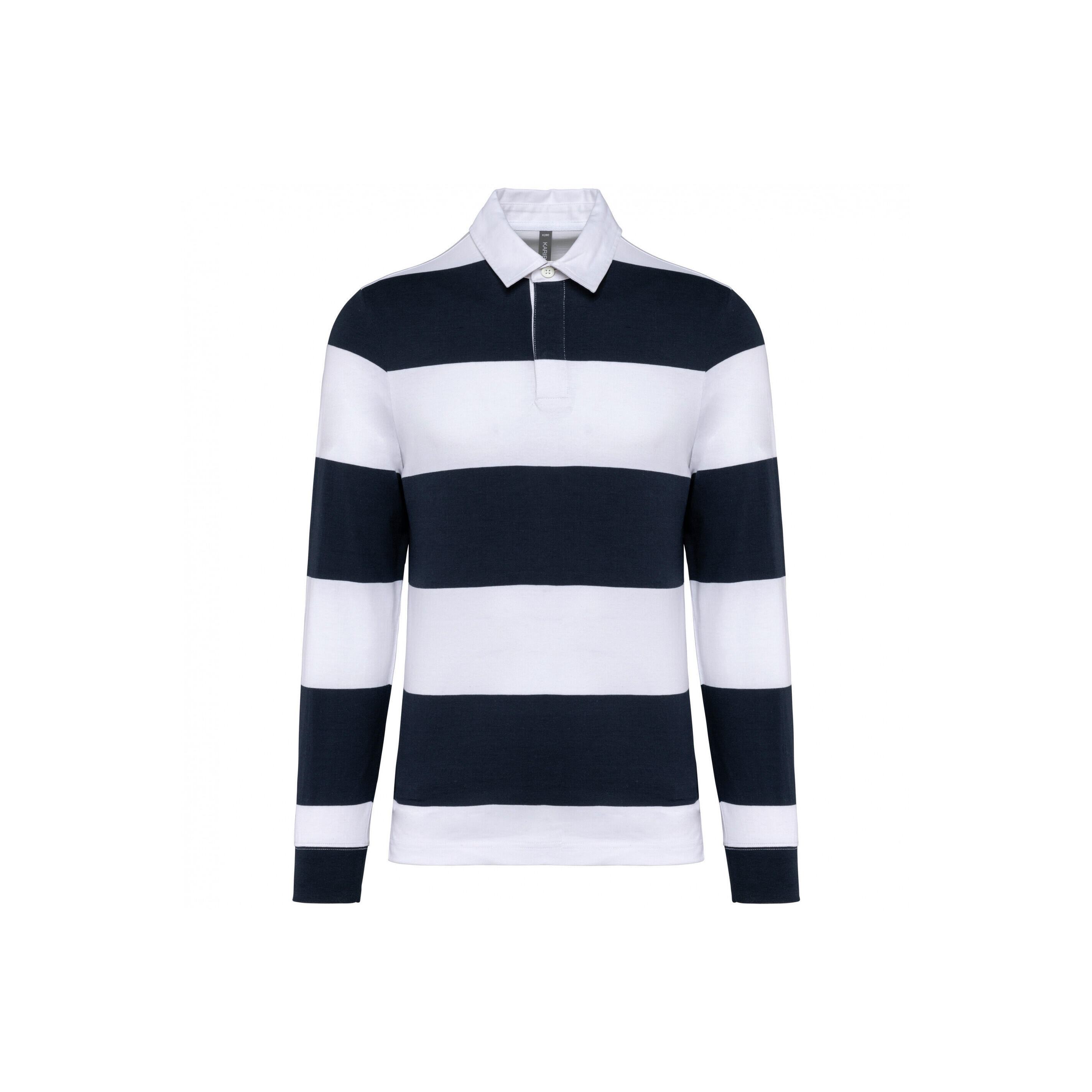 Koszulka polo w paski, długi rękaw Kariban