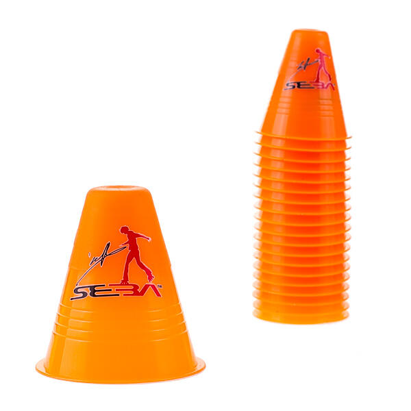 Zestaw 20 pachołków do slalomu na rolkach Seba Slalom Cones Dual Density