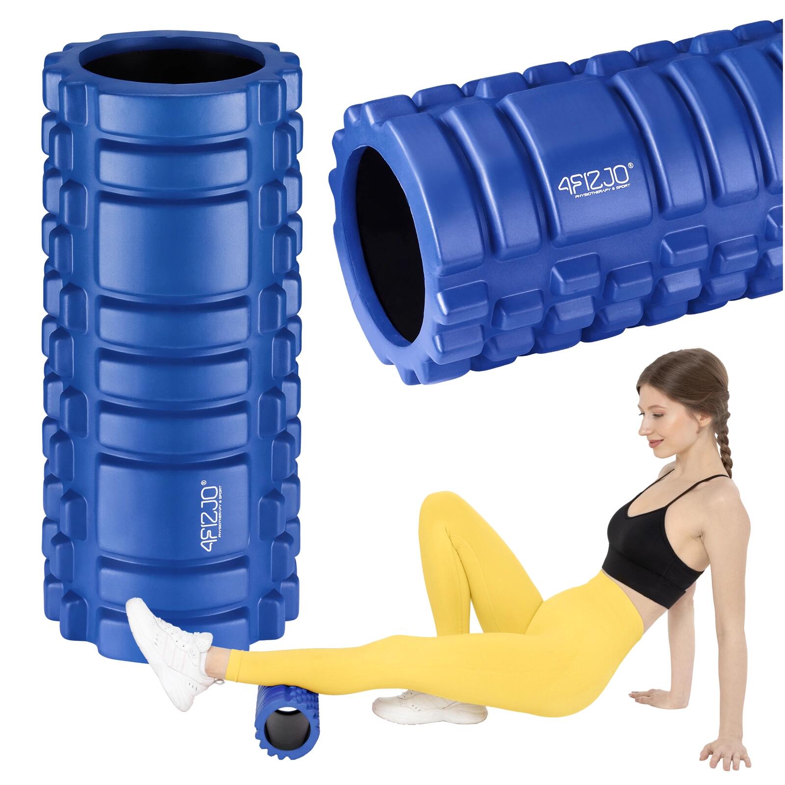 Wałek do masażu z wypustkami 4FIZJO EVA 33 cm