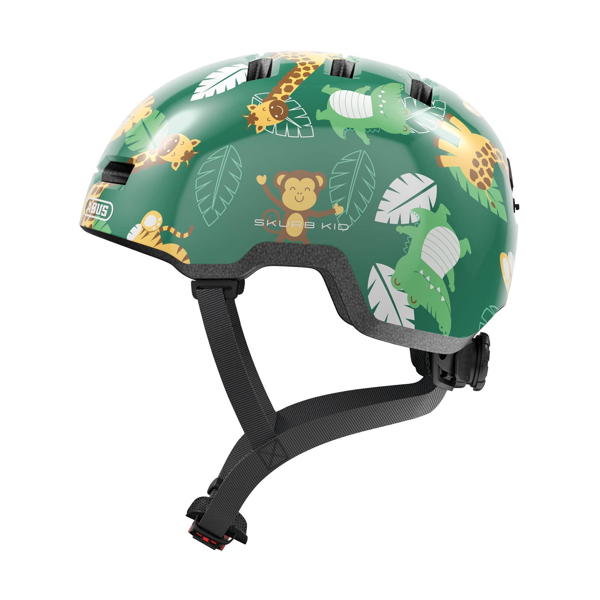 Kask Rowerowy Skurb Kid Green Jungle