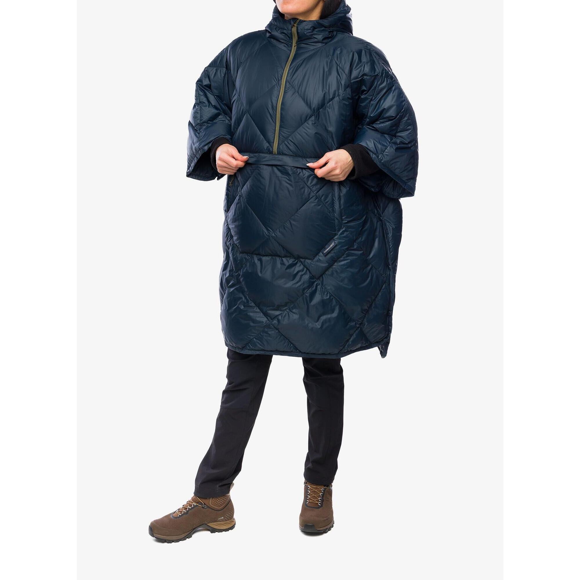Peleryna turystyczna Therm a Rest Honcho Poncho Down - outspace blue
