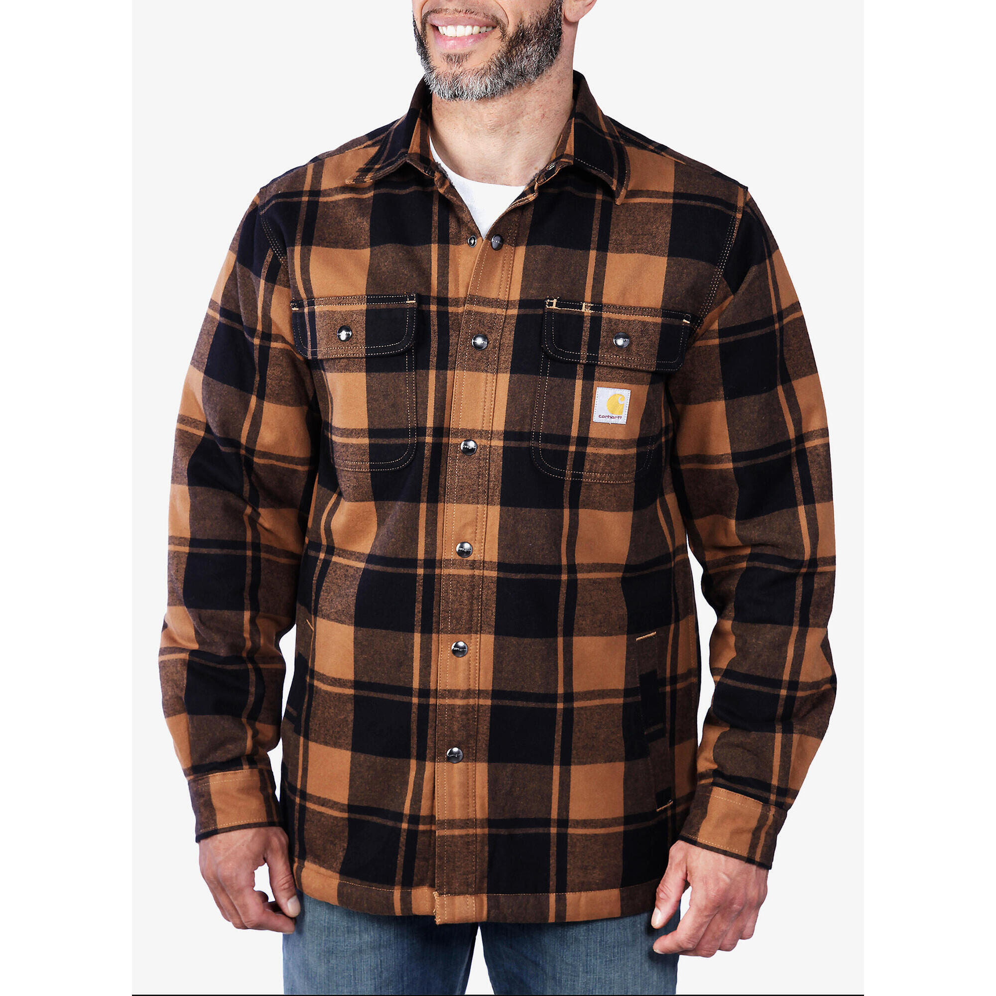 Koszula turystyczna męska Carhartt Flannel Sherpa-Lined Shirt Jac