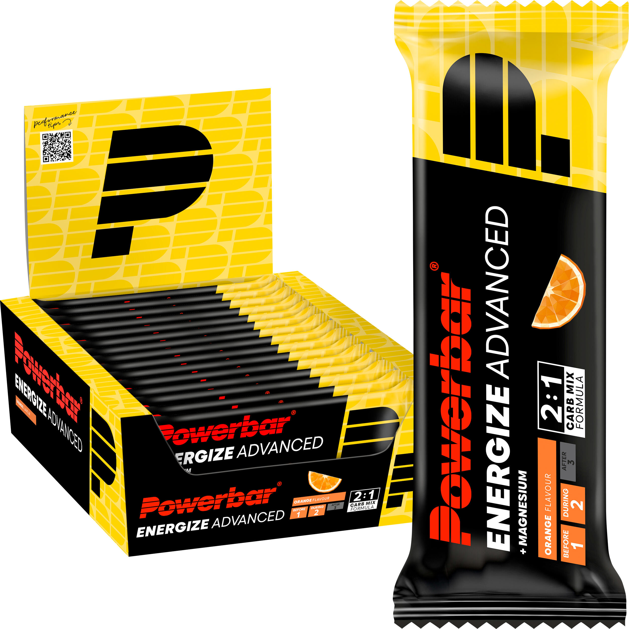 Powerbar Energize Advanced Bar (15x55g) Orange - Batony - Batony energetyczne
