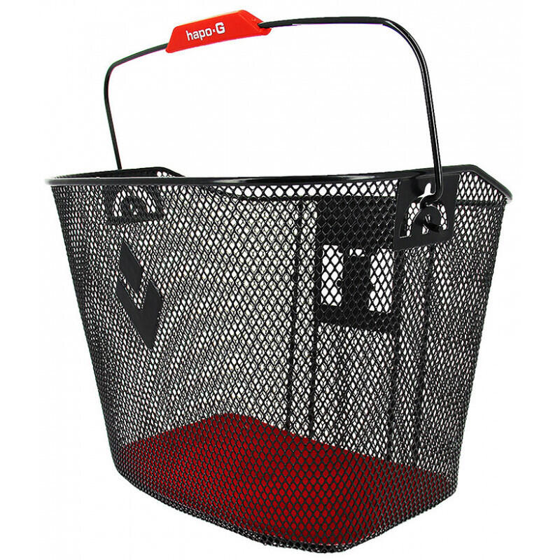 Kosz stalowy xxl z mocowaniem mts3 do roweru elektrycznego Hapo-G