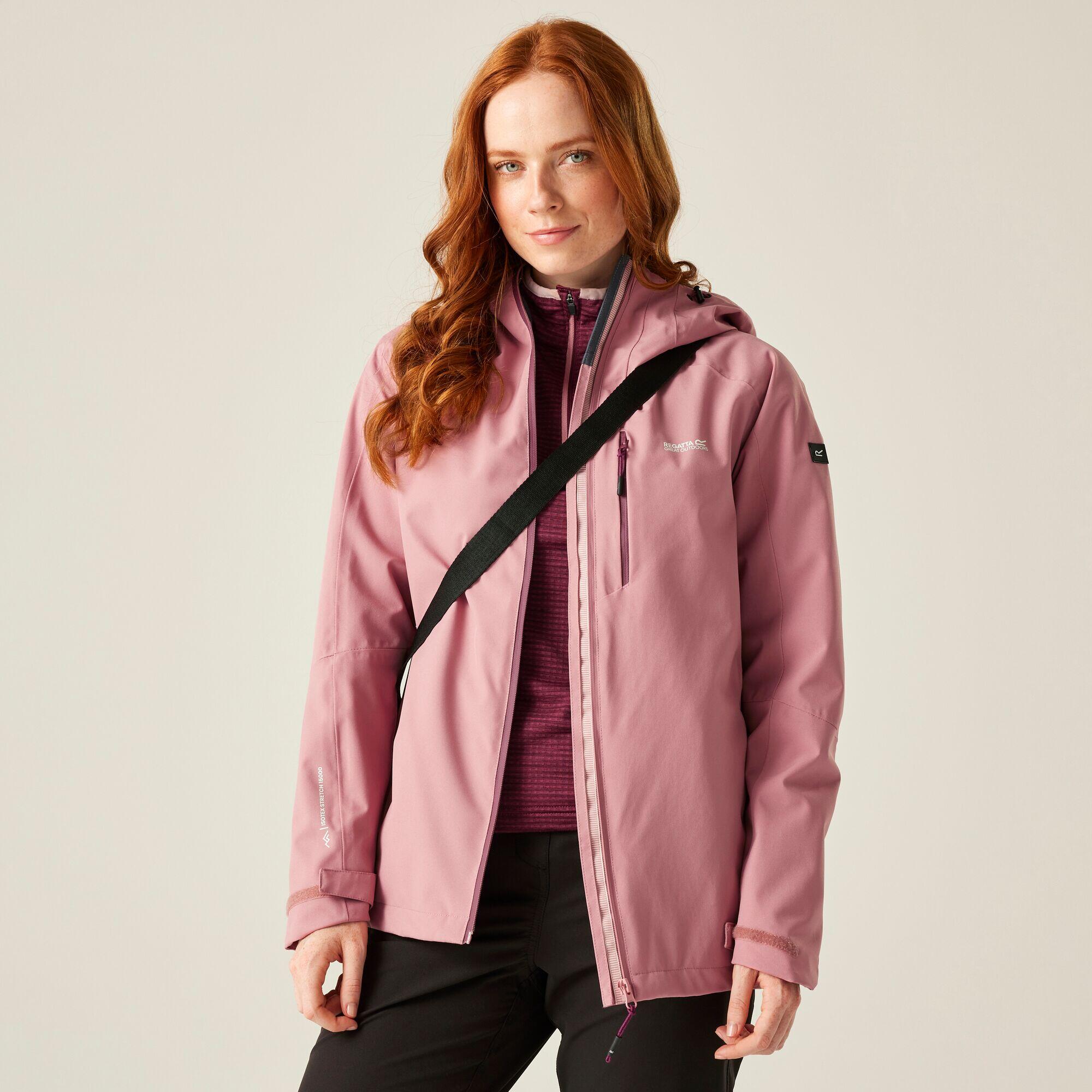 Kurtka turystyczna przeciwdeszczowa damska Birchdale wodoodporna