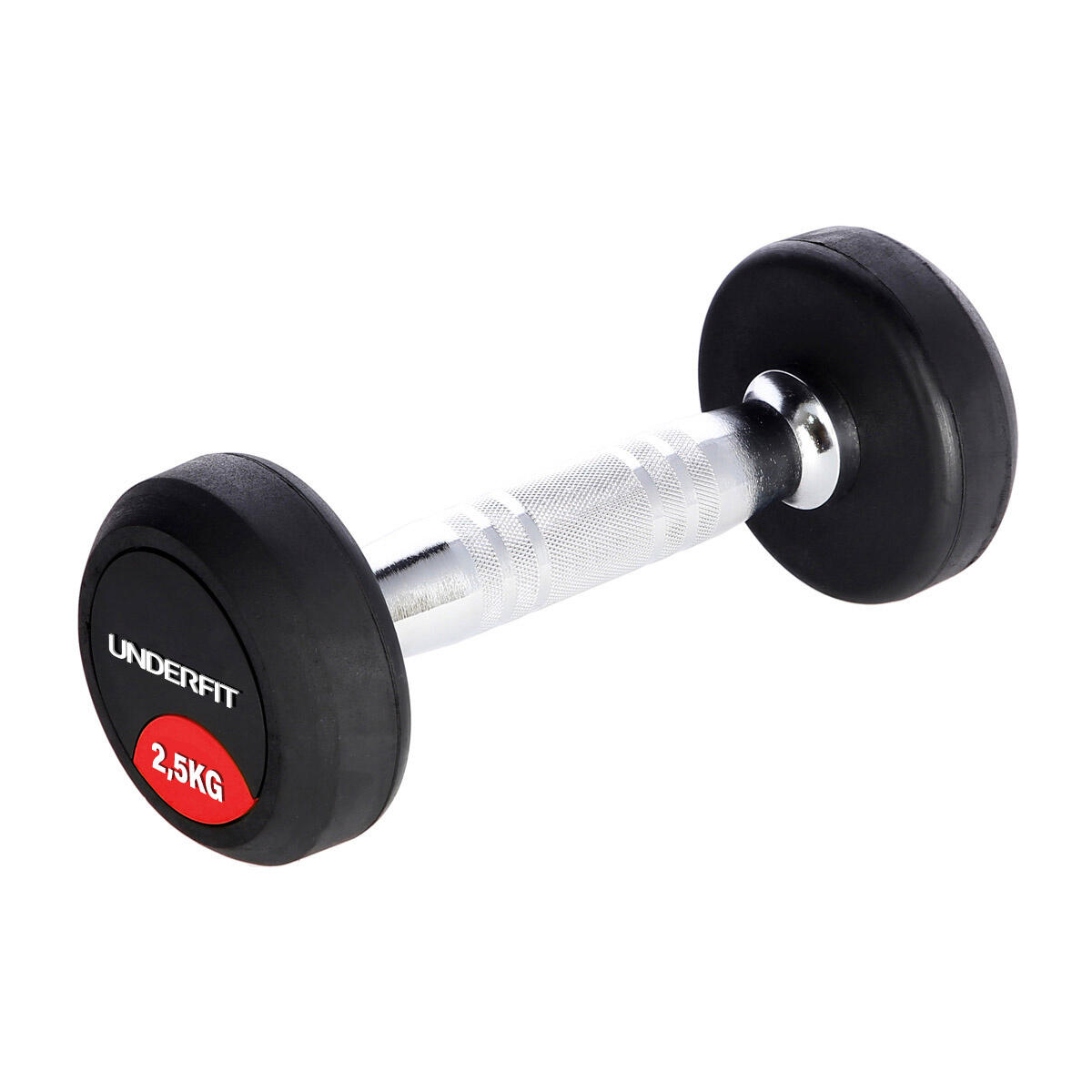 Hantla gumowana 2,5 kg UNDERFIT do ćwiczeń siłowych fitness