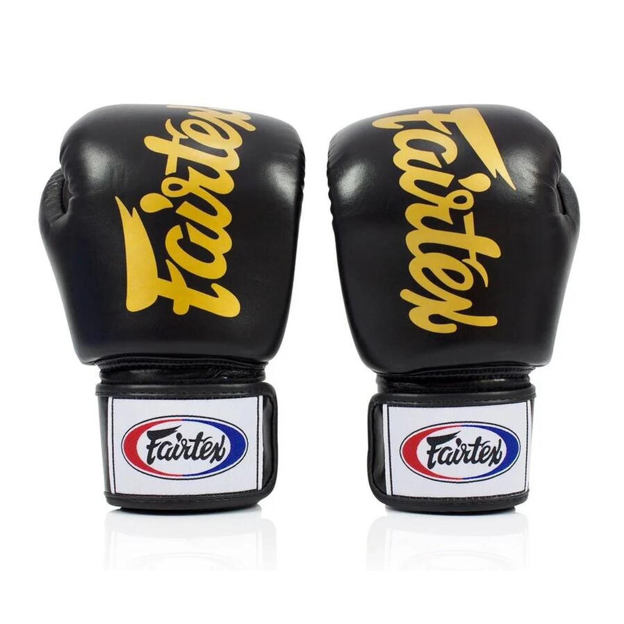 Fairtex Rękawice Bokserskie ze skóry naturalnej BGV19 Czarne