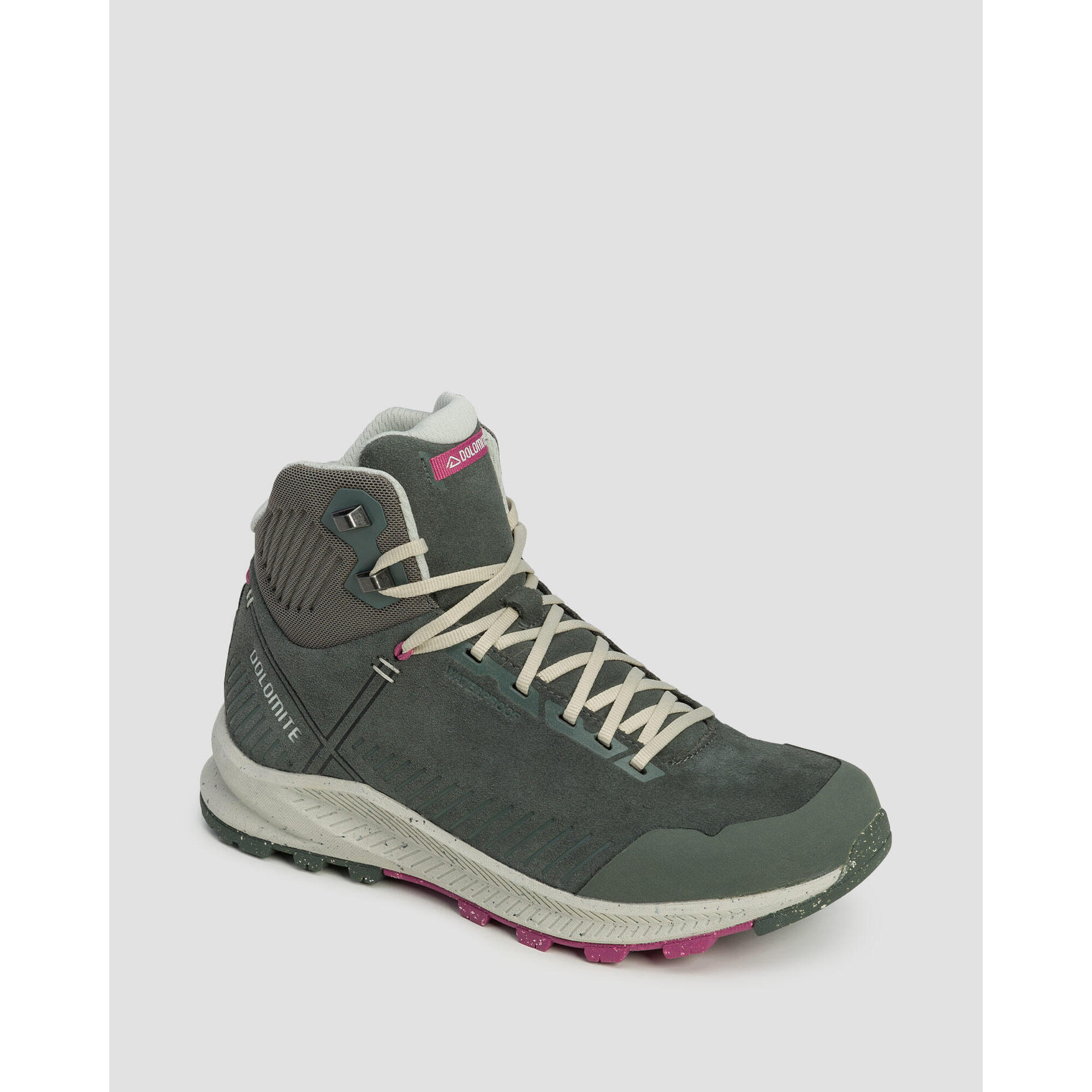 Buty damskie Dolomite CAREZZA LEATHER MID WP SILVER GREEN