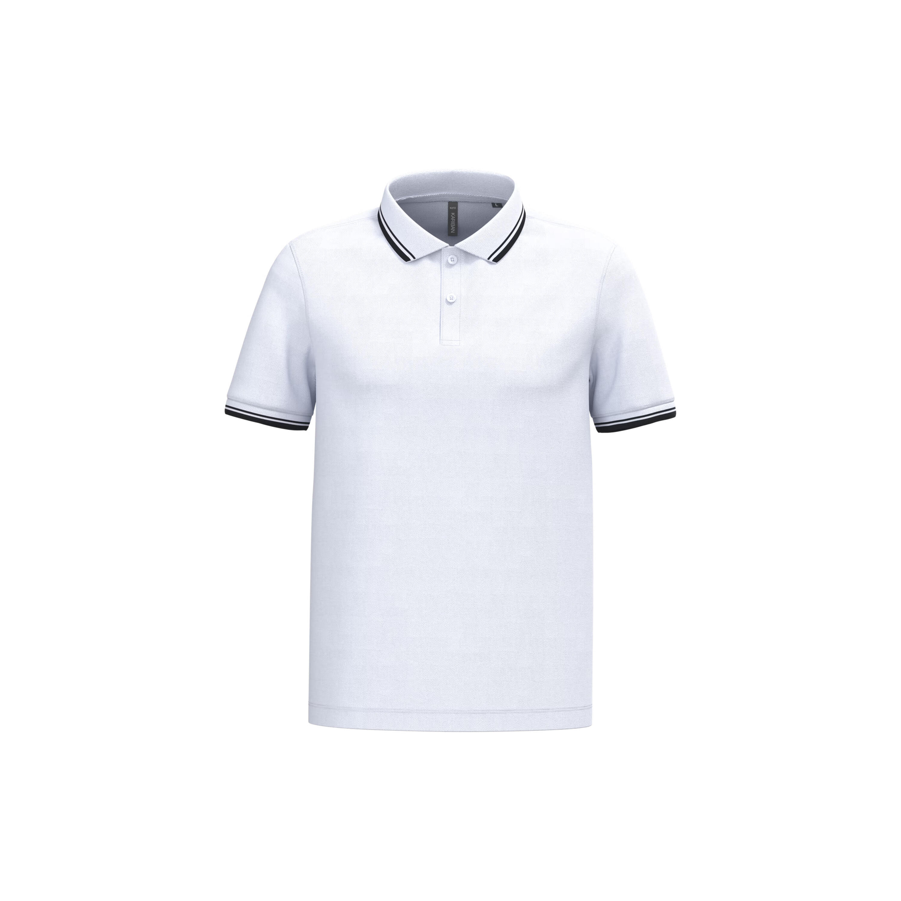 Polo z kontrastowymi wstawkami Kariban