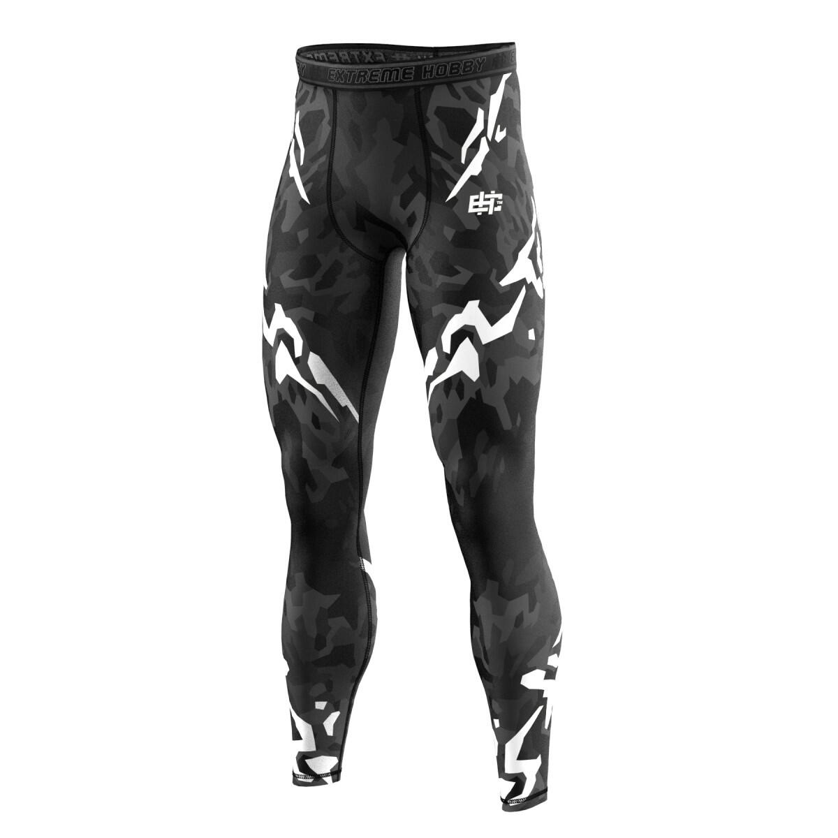 Legginsy sportowe męskie EXTREME HOBBY BLACK PANTHER