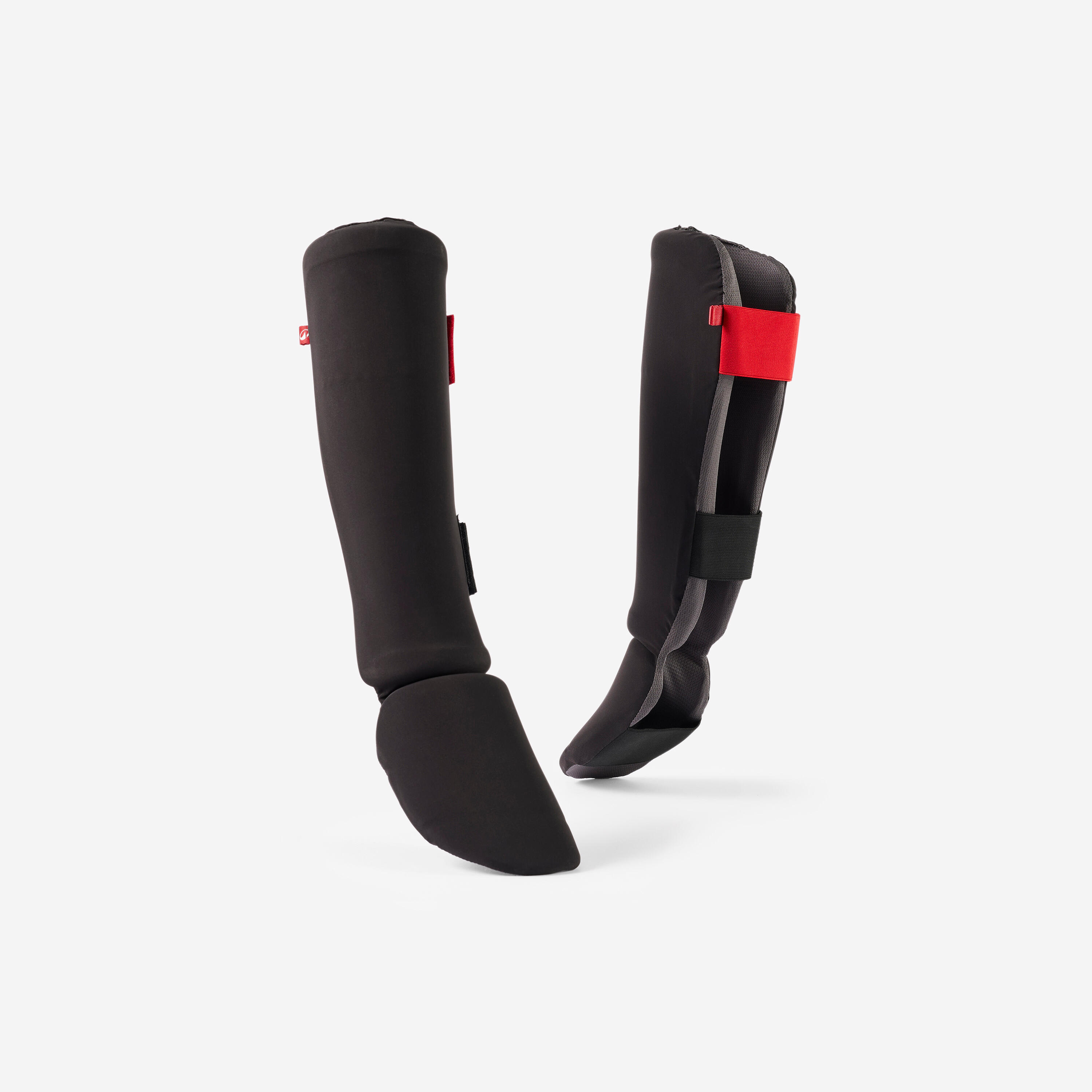 Nagolenniki z osłoną stopy do kick-boxingu 100 ergo