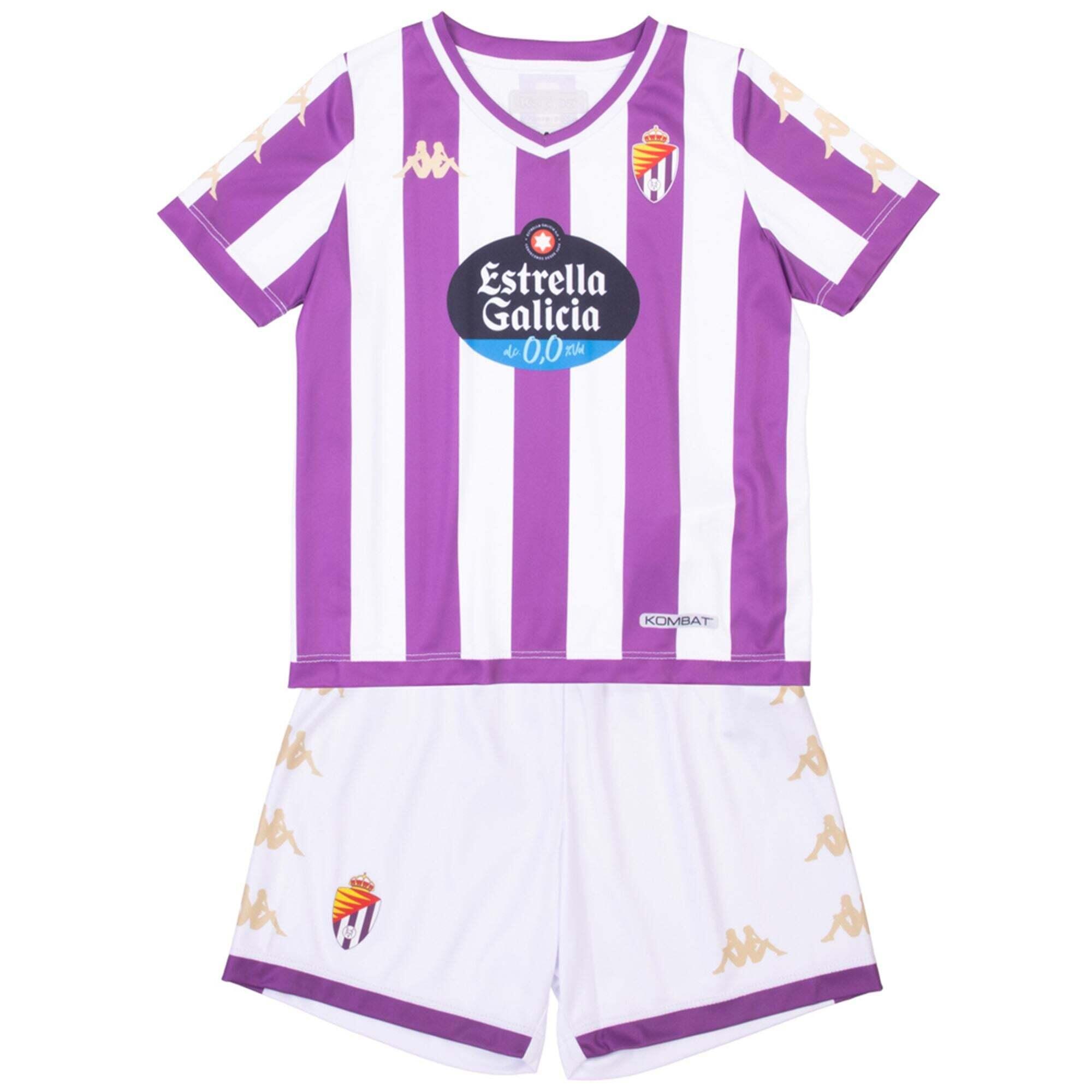 Dziecięcy zestaw domowy Real Valladolid Kombat 2023/24