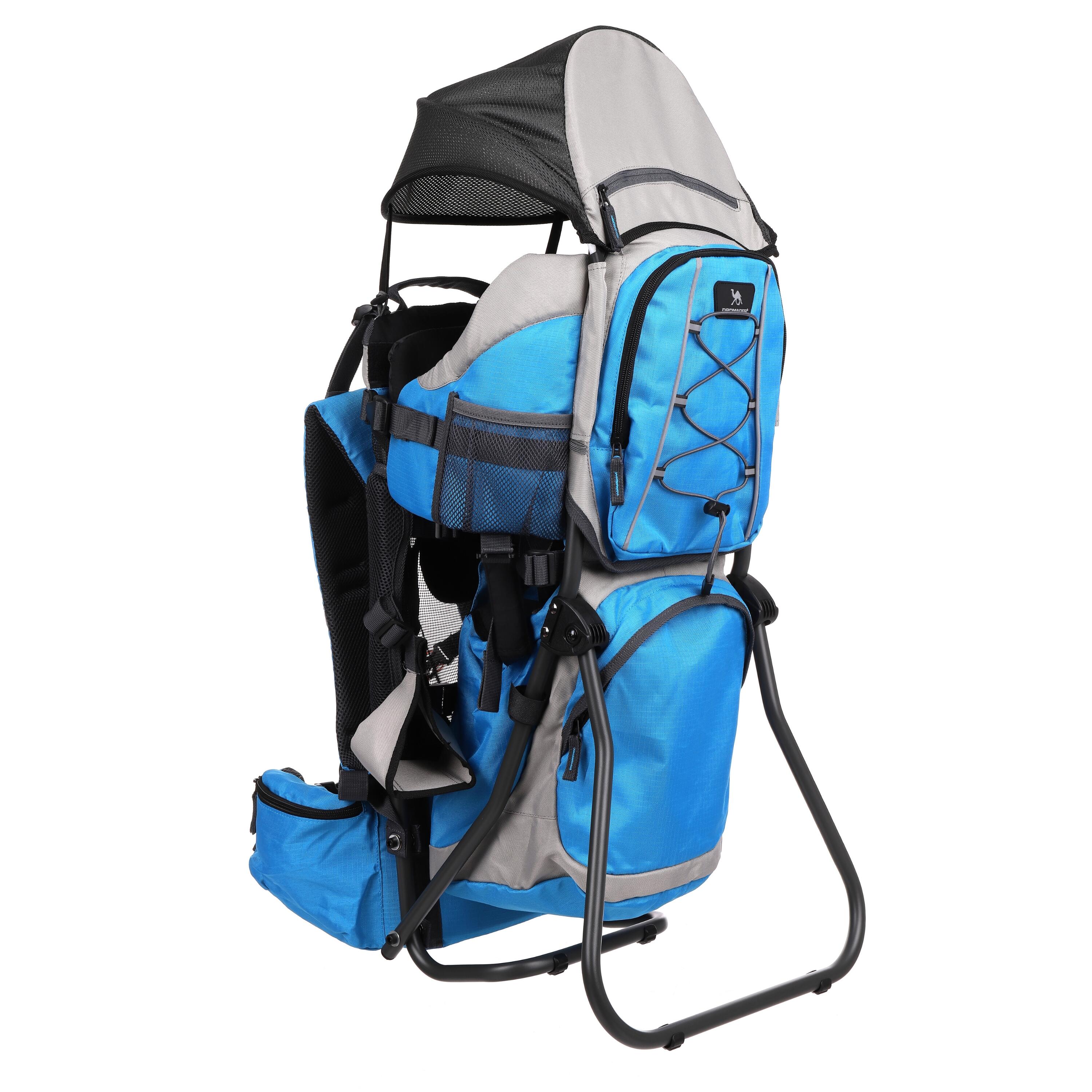 Nosidełko dla dzieci Dromader Kangoo z daszkiem i matą do przewijania