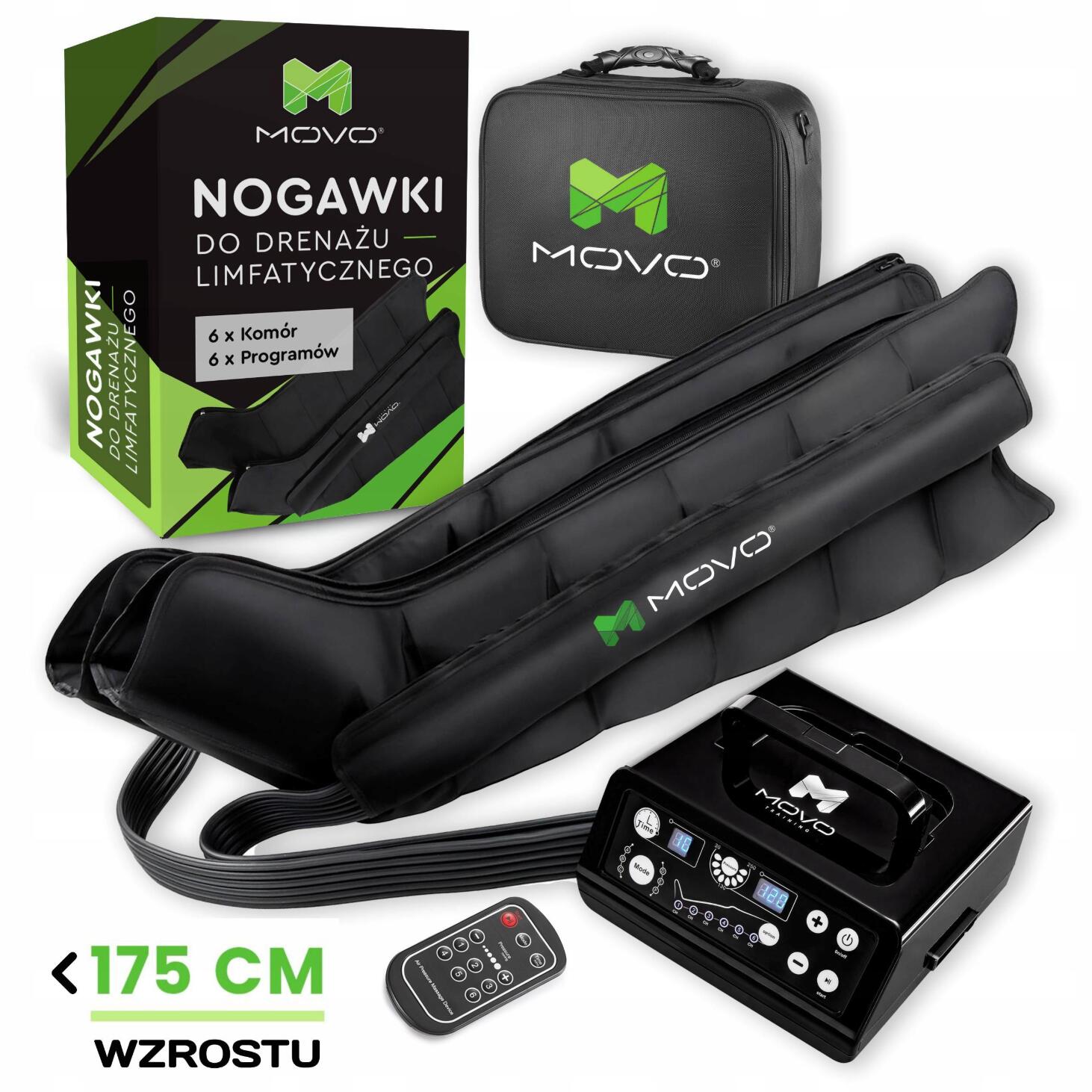 Aparat do drenażu limfatycznego, 6-KOMOROWY zestaw z 6 programami