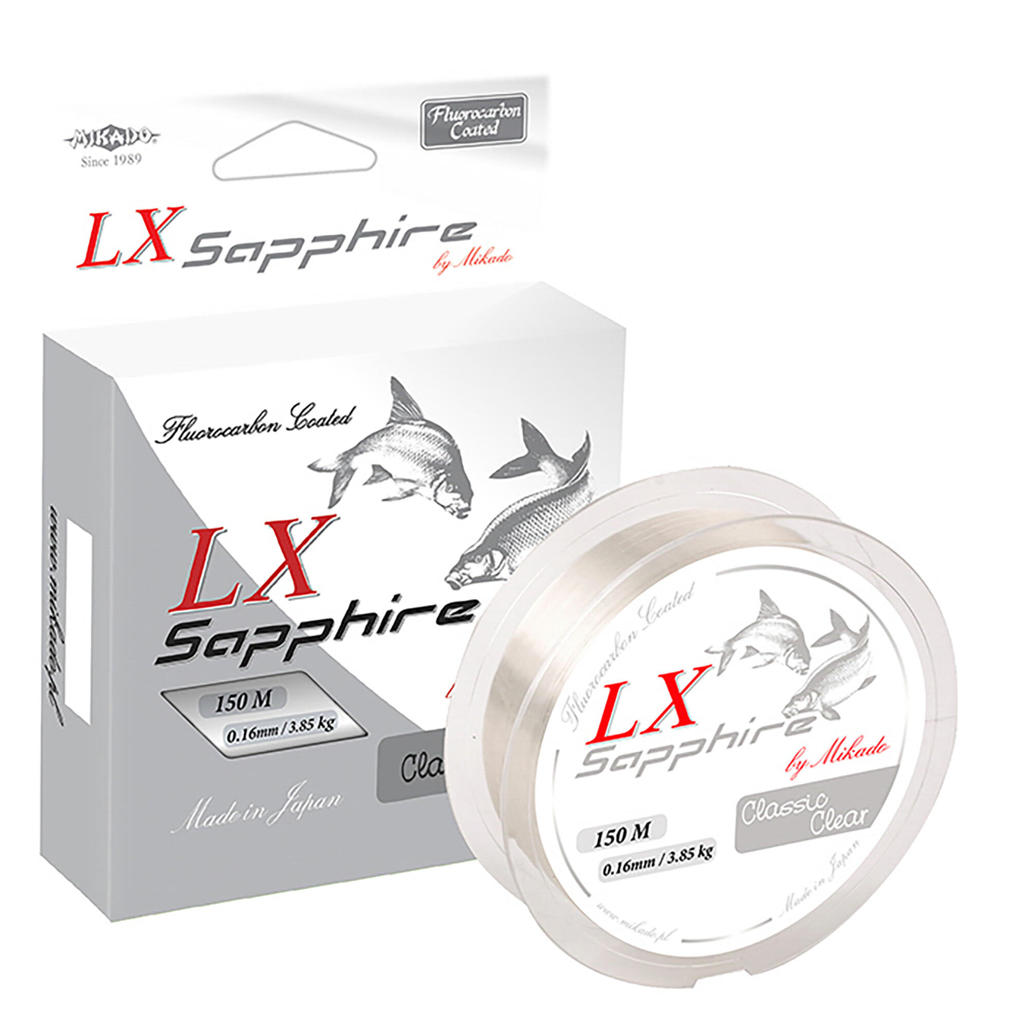 Żyłka Fluorocarbon Mikado Lx Sapphire Classic Clear 0.14 Mm 50 M