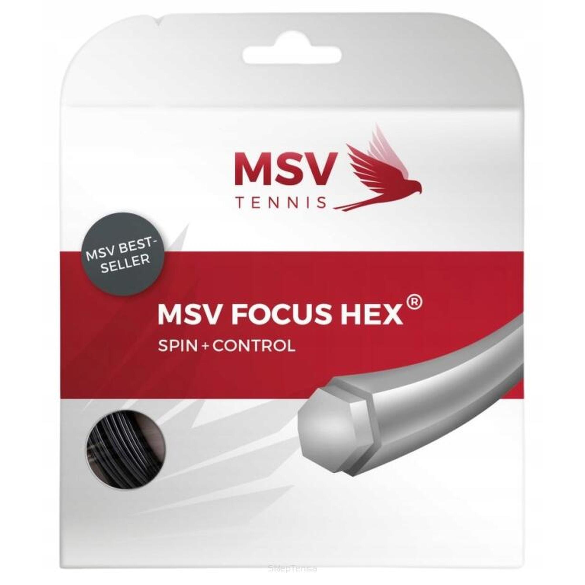 Naciąg tenisowy MSV Focus HEX 1.18 czarny