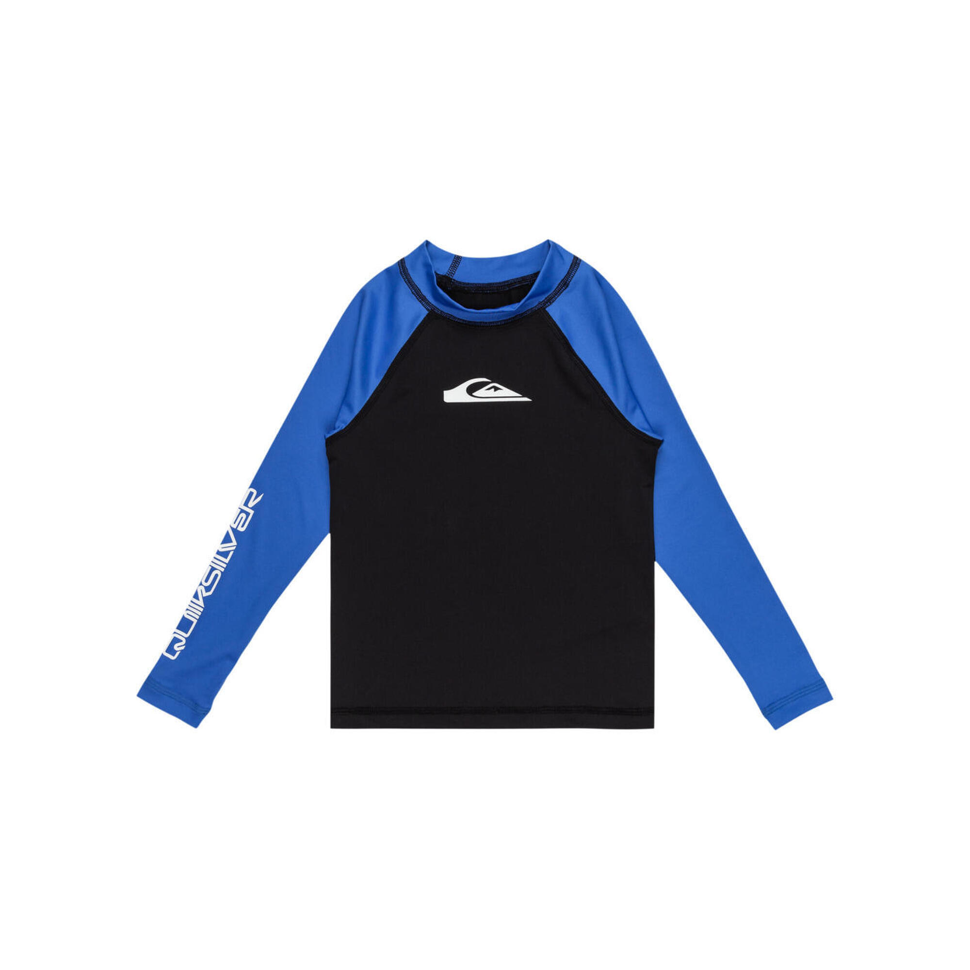 Koszulka surfingowa z długim rękawem UPF 50 dla Chłopcy EVERYDAY Niebieski