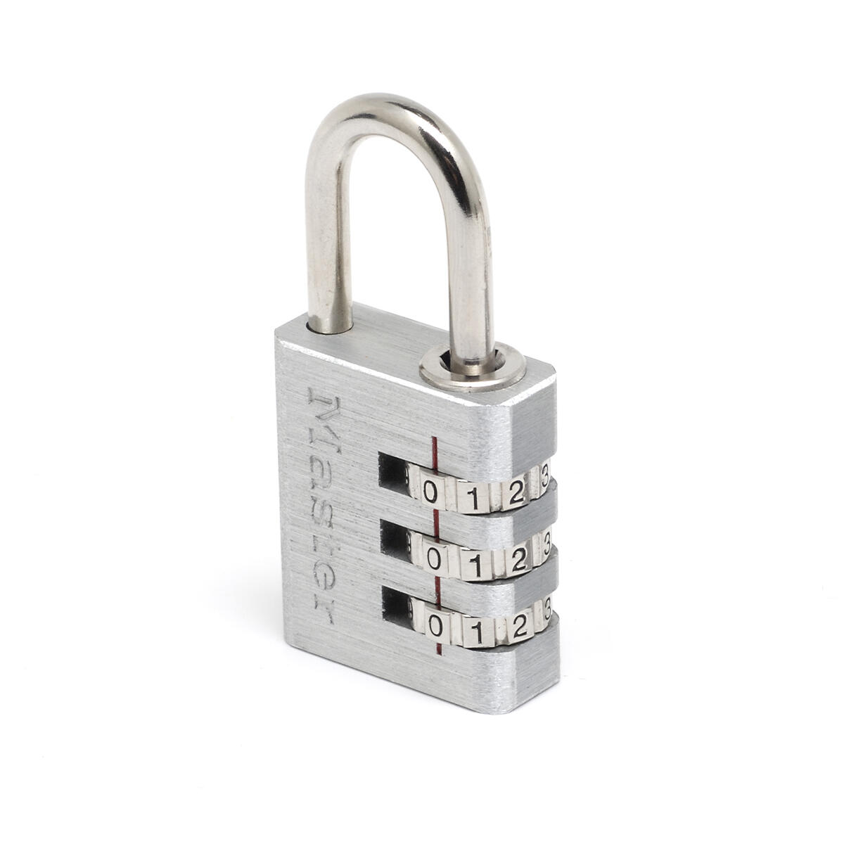 Kłódka na szyfr Master Lock 7630EURD z aluminium, kolor szary, 3 x 6,5 x 1,3 cm