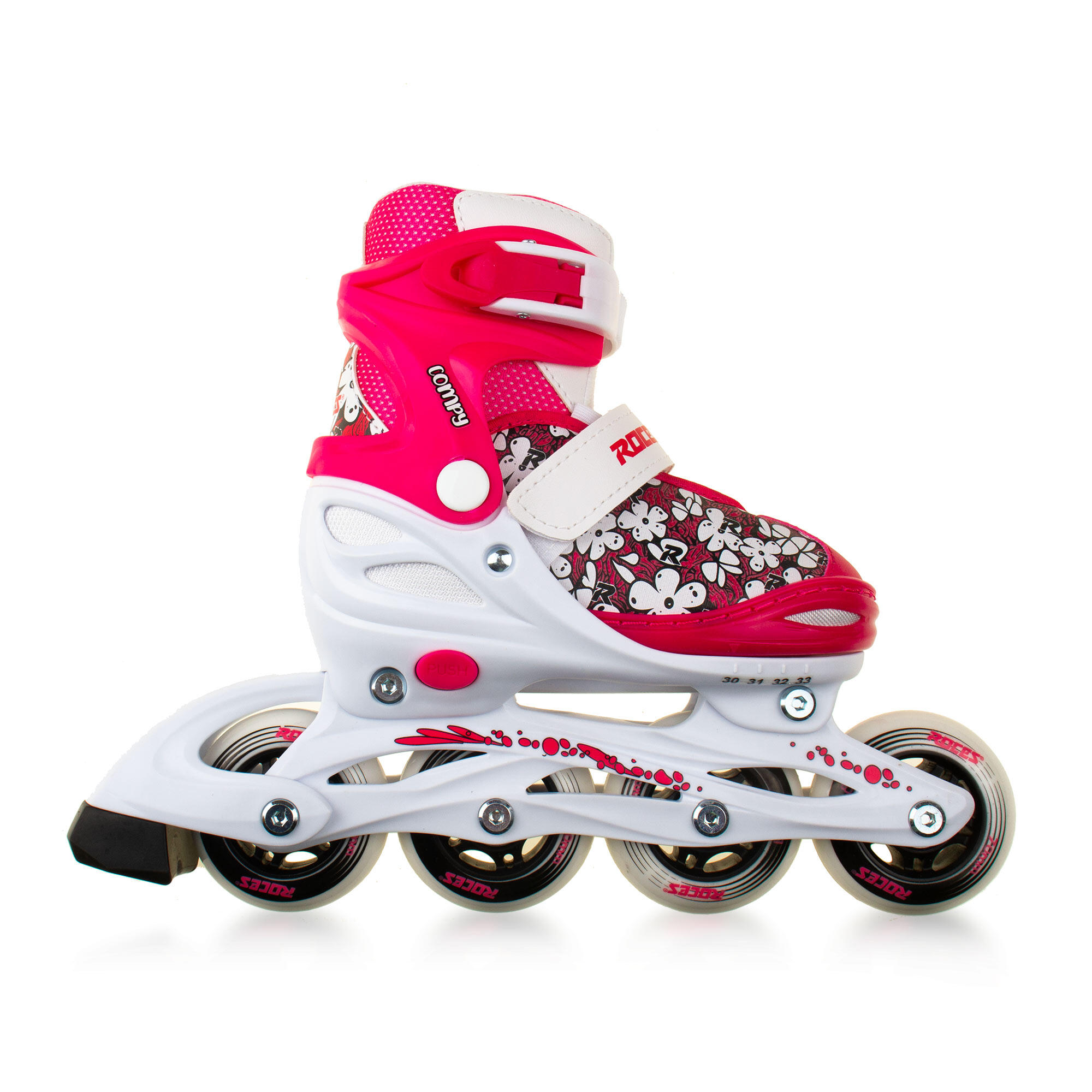 Rolki fitness dla dzieci Roces Compy X Girl regulowane