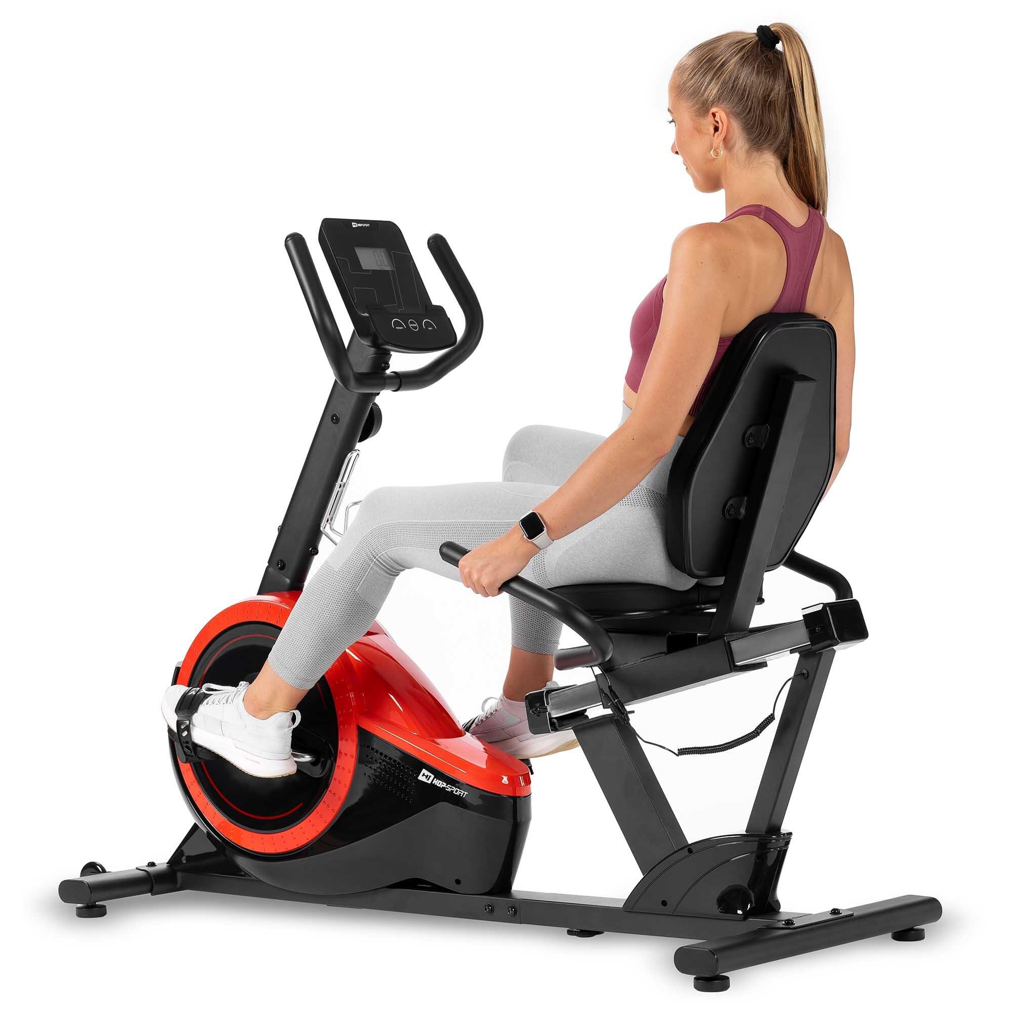 Rower stacjonarny treningowy leżący Hop-Sport Pulse