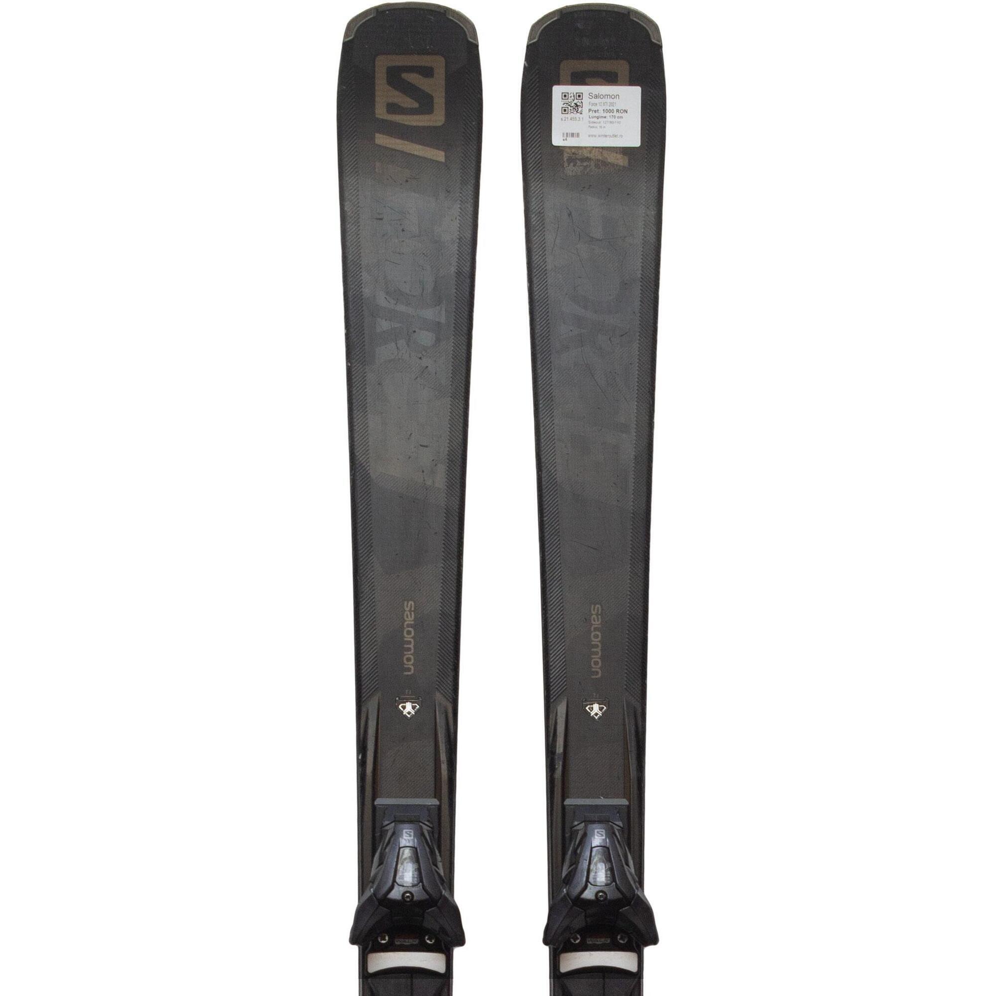 Second Life- Narty SALOMON Force 10 XTI 2021, 156 cm- Stan bardzo dobry